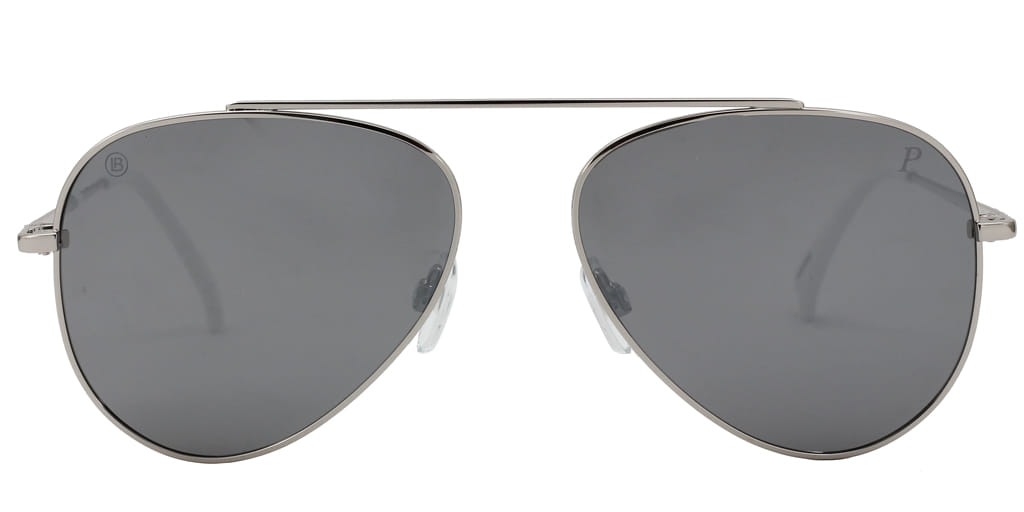Lancebremmer 1018C Sunglass Silver Unisex Full Metal — Silver frame