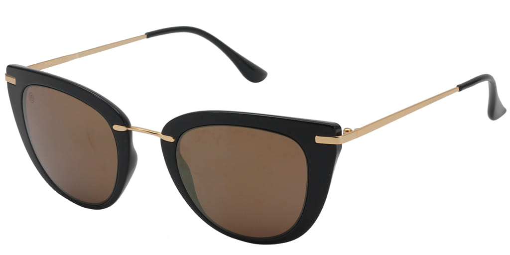 Lancebremmer 1218C Sunglass Black Female Full Metal Sunglass — view 2