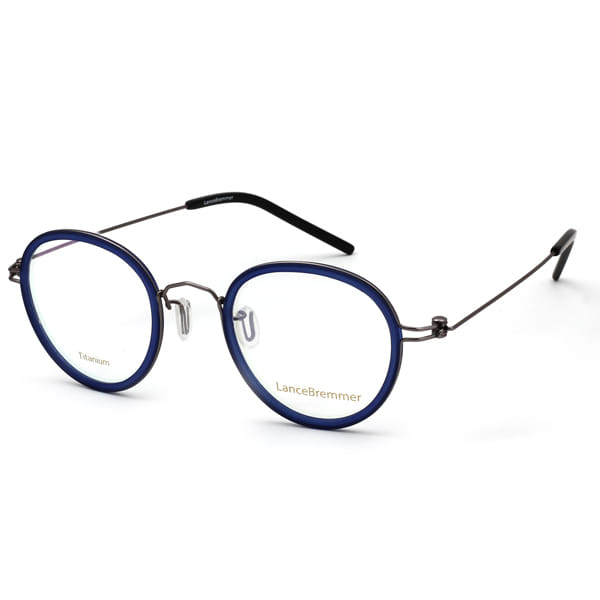 Lancebremmer 0918D Frame Blue Unisex Full Metal — Black frame