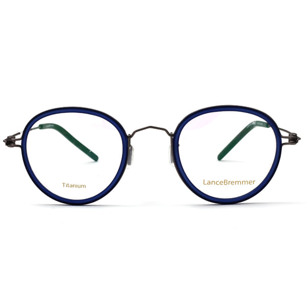 Lancebremmer 0918D Frame Blue Unisex Full Metal — Black frame