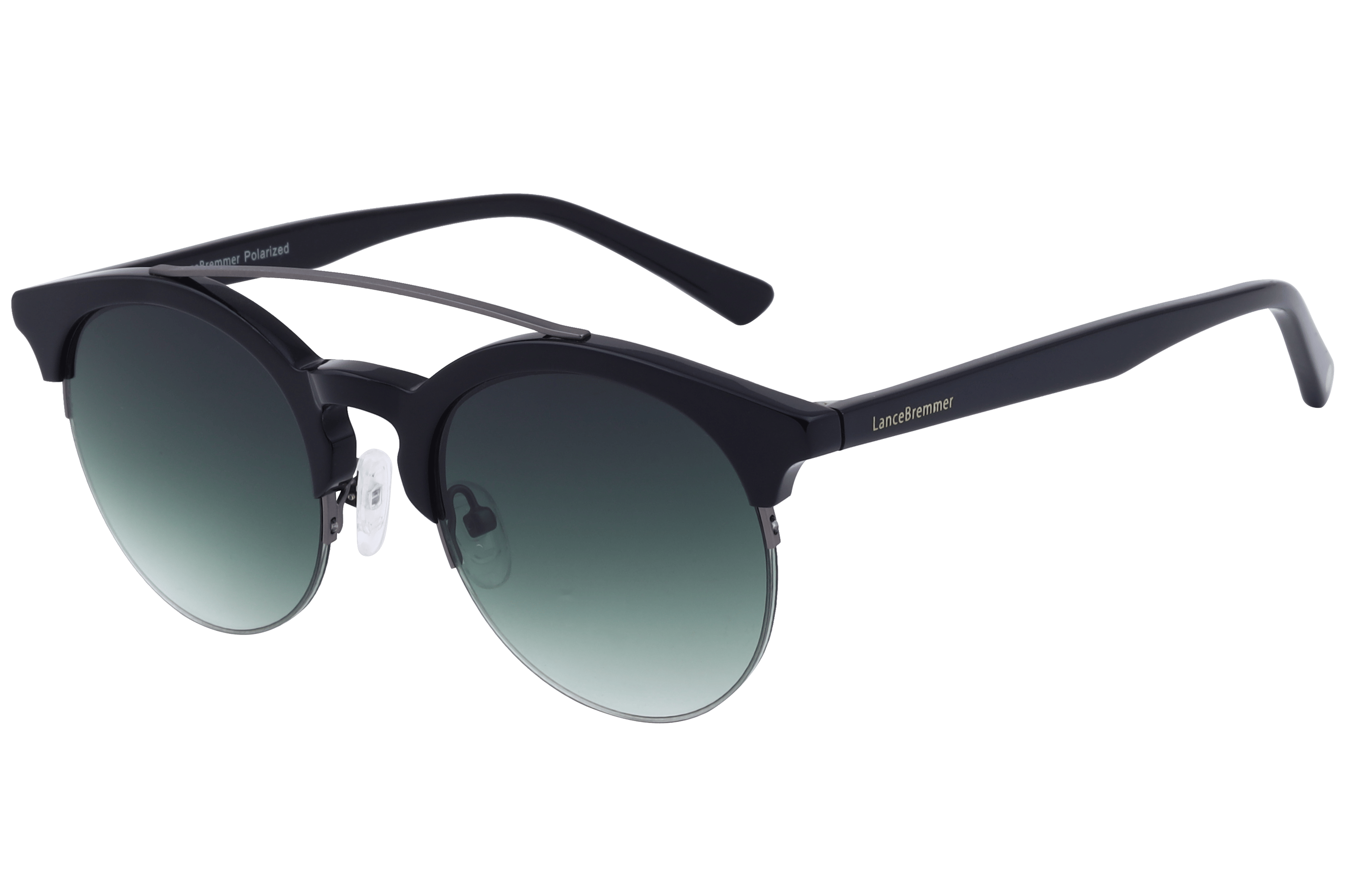 Lancebremmer 1418TT Sunglass Black Male Supra Shell — Black frame