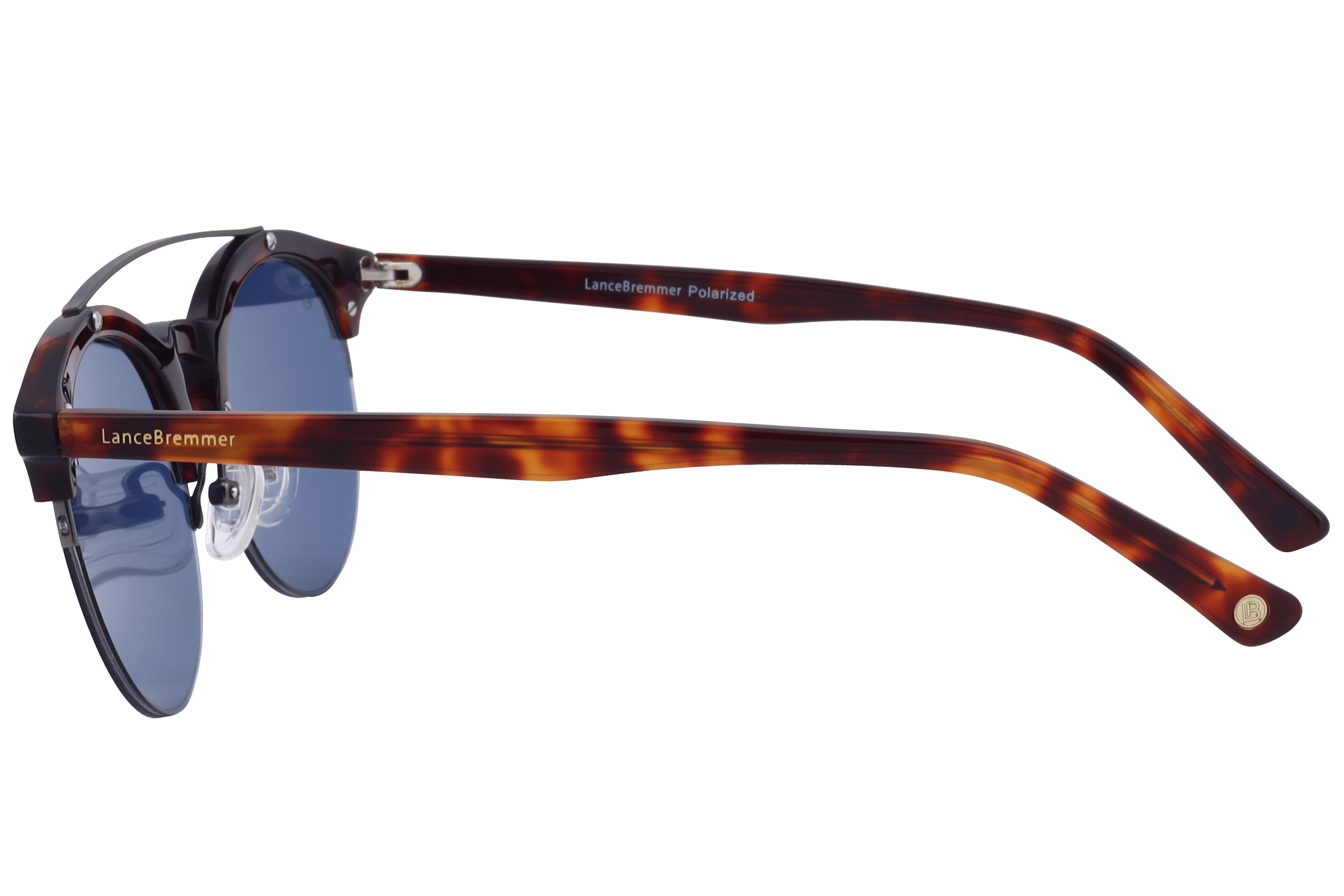 Lancebremmer 1418TT Sunglass Tortoise Male Supra Shell Sunglass — Tortoise frame — view 3