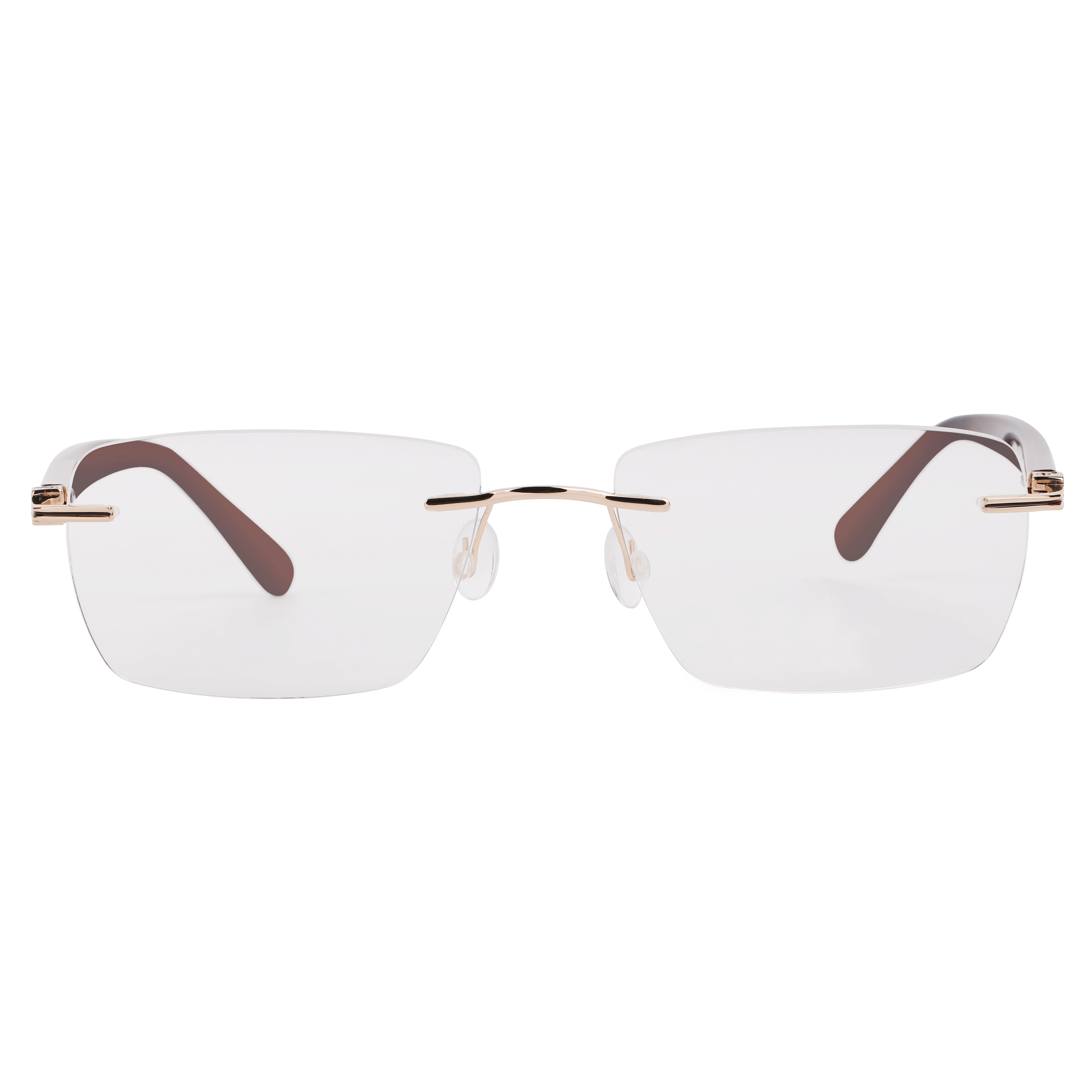 Lancebremmer 0919D Frame Gold Male RimLess Shell Frame — Gold frame — view 2
