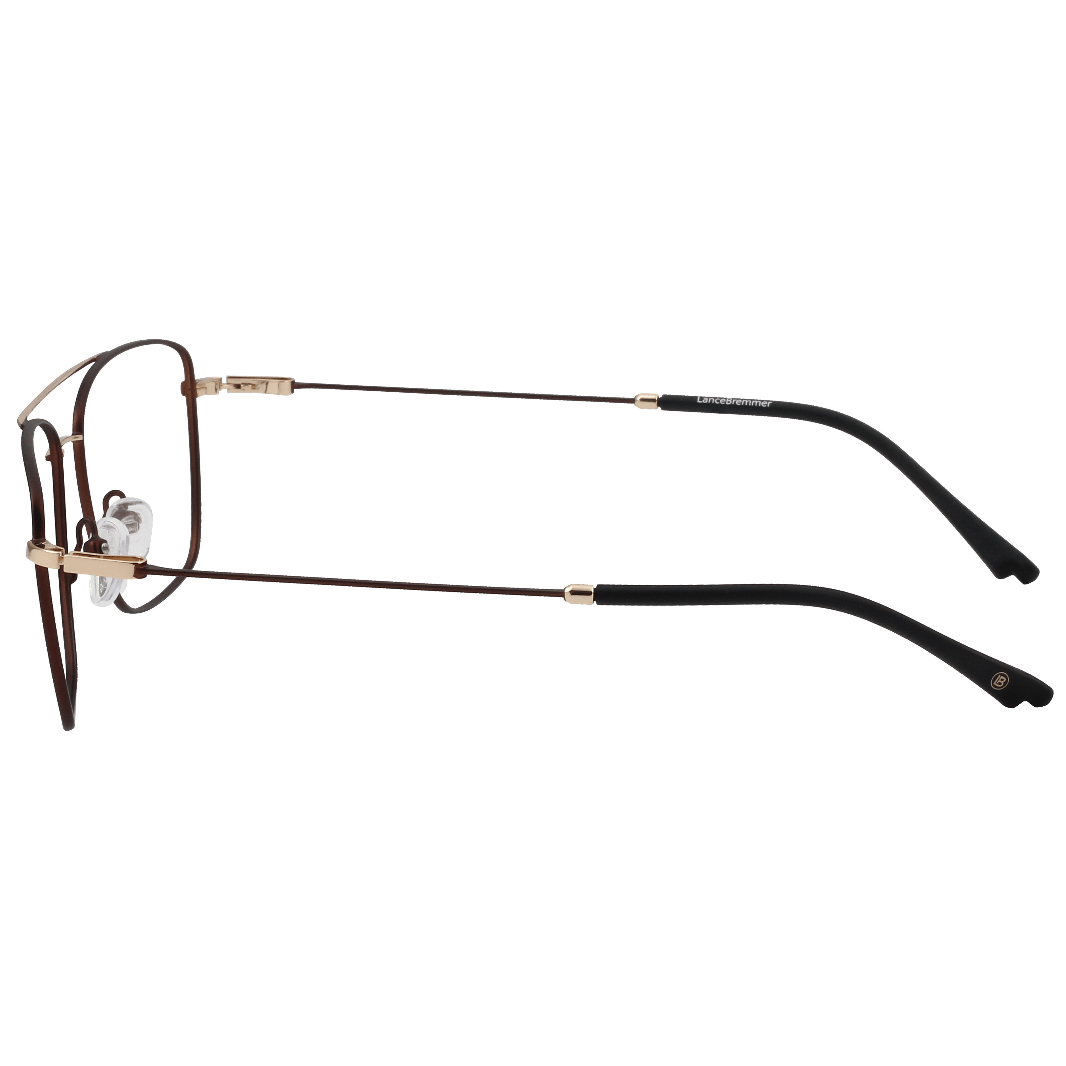 Lancebremmer 9778 Frame Brown Male Full Metal Frame — Brown frame — view 3