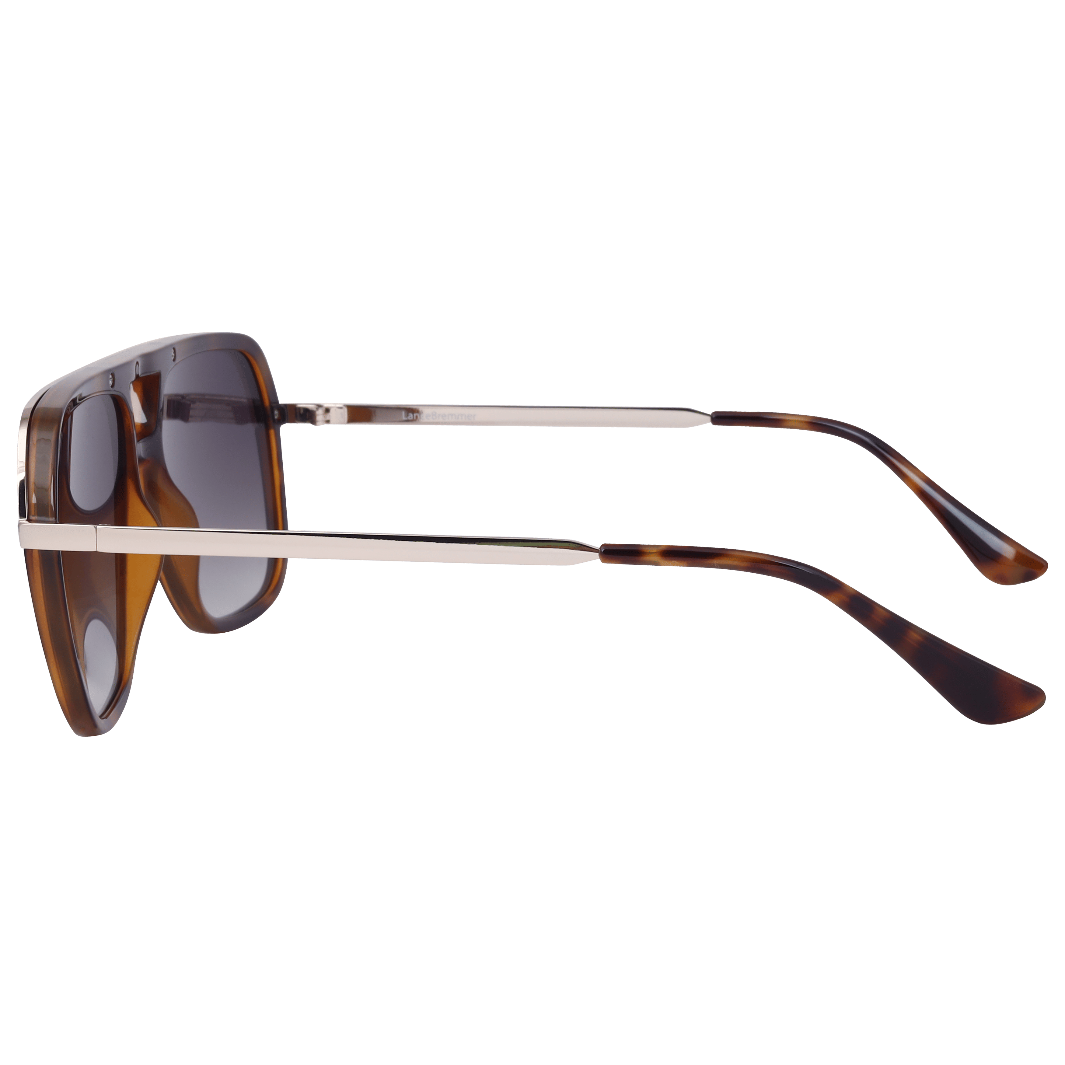 Lancebremmer S891 Sunglass Tortoise Male Full Metal Sunglass — Tortoise frame — view 3