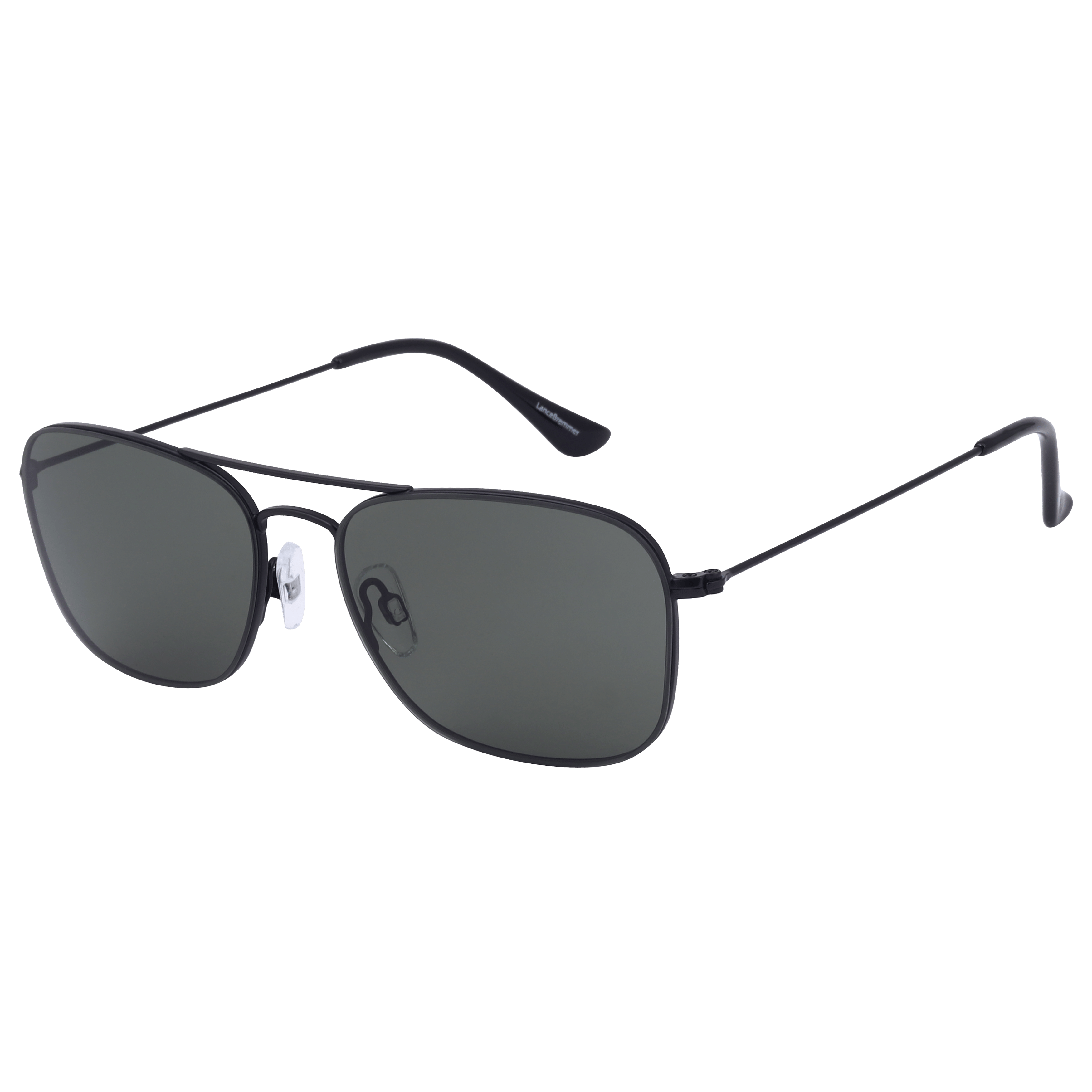 Lancebremmer S912 Sunglass Black Unisex Full Metal — Gun Metal frame