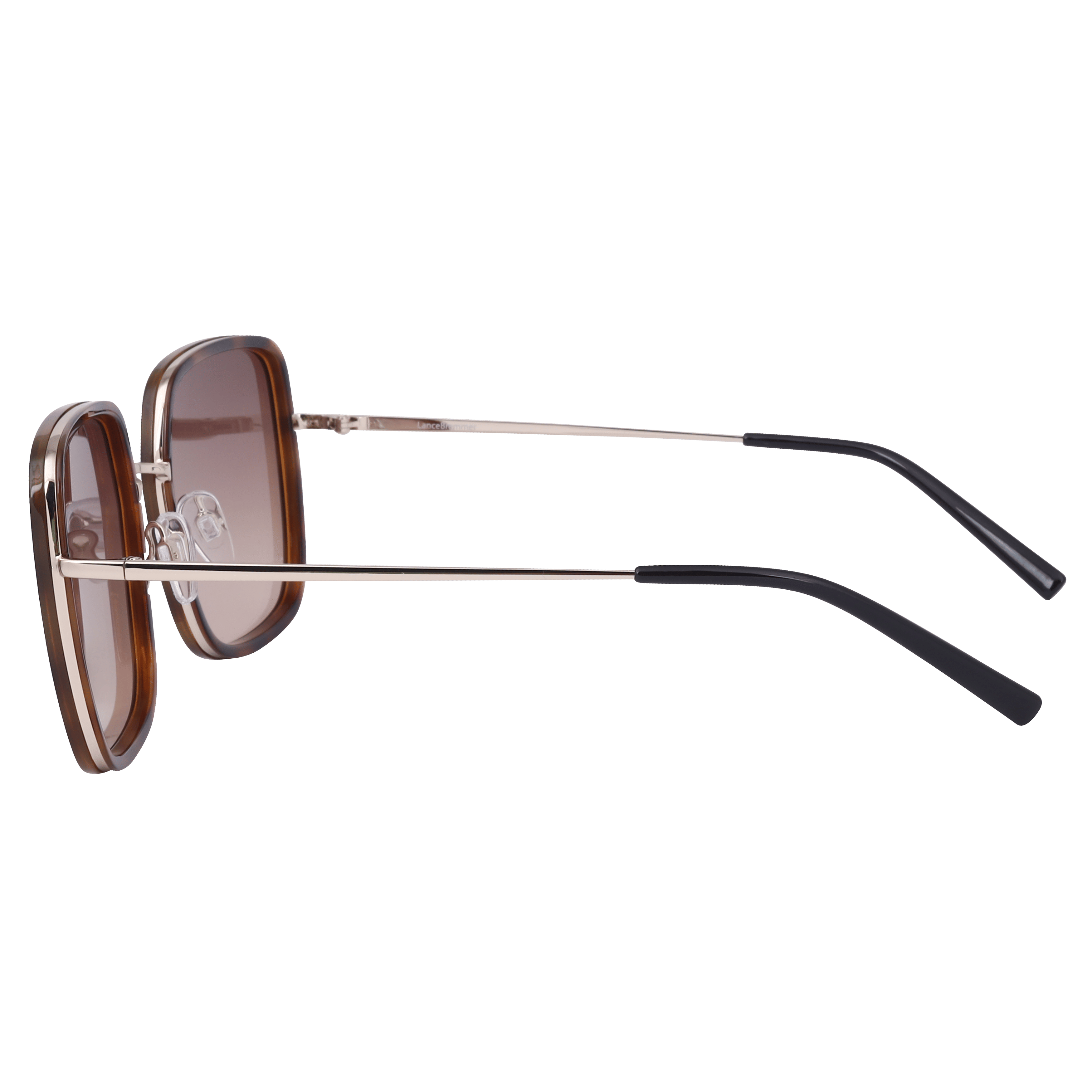 Lancebremmer S897 Sunglass Tortoise Female Full Metal Sunglass — Tortoise frame — view 3