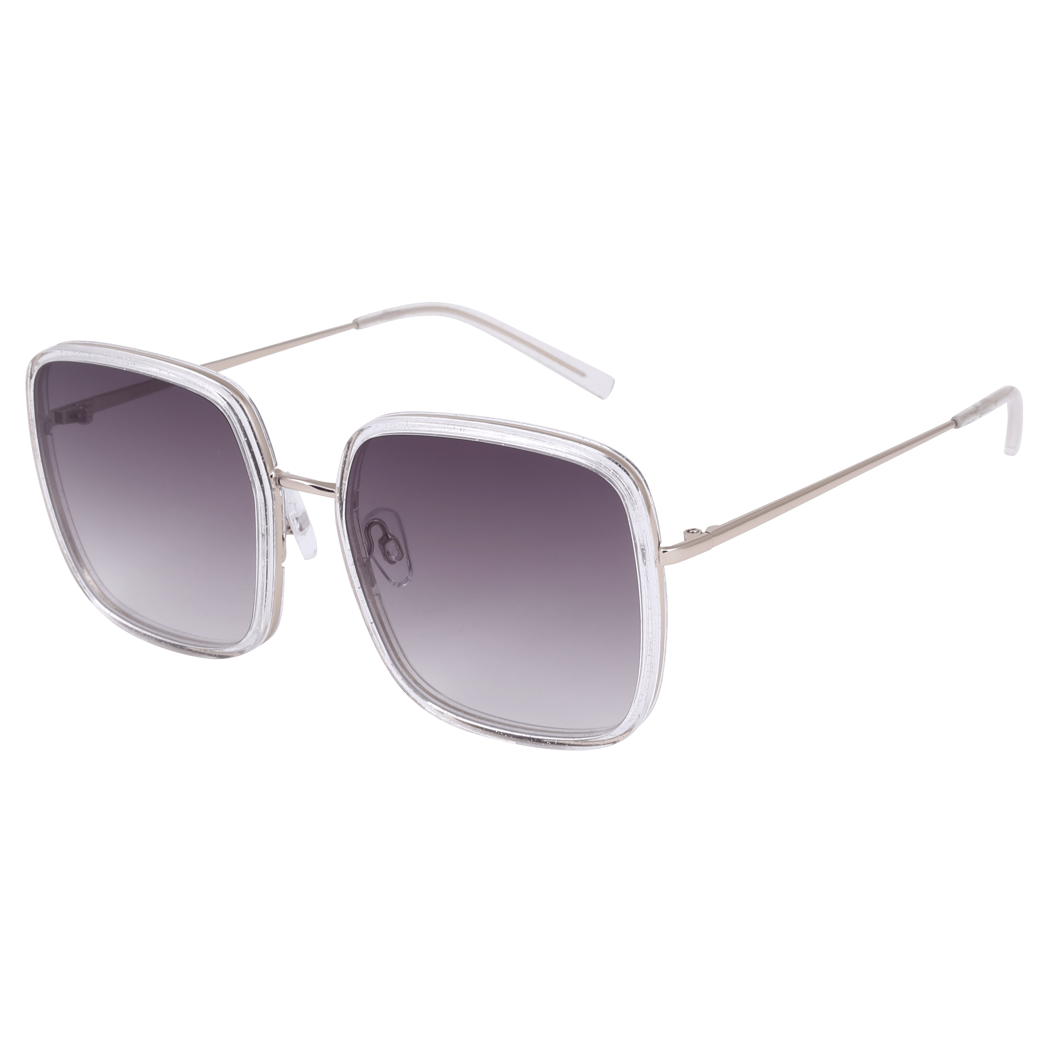 Lancebremmer S897 Sunglass Transparent Female Full Metal — Transparent frame