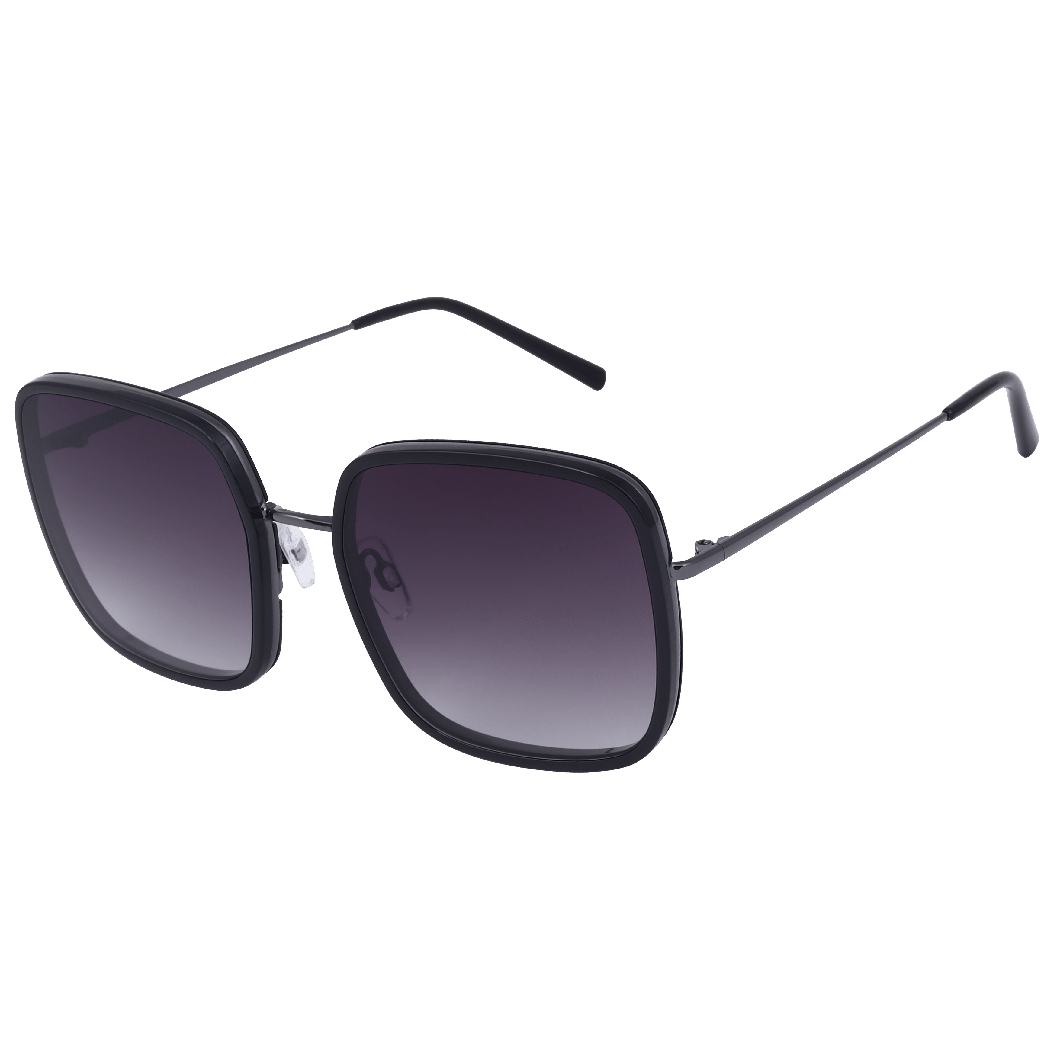 Lancebremmer S897 Sunglass Black Female Full Metal — Black frame