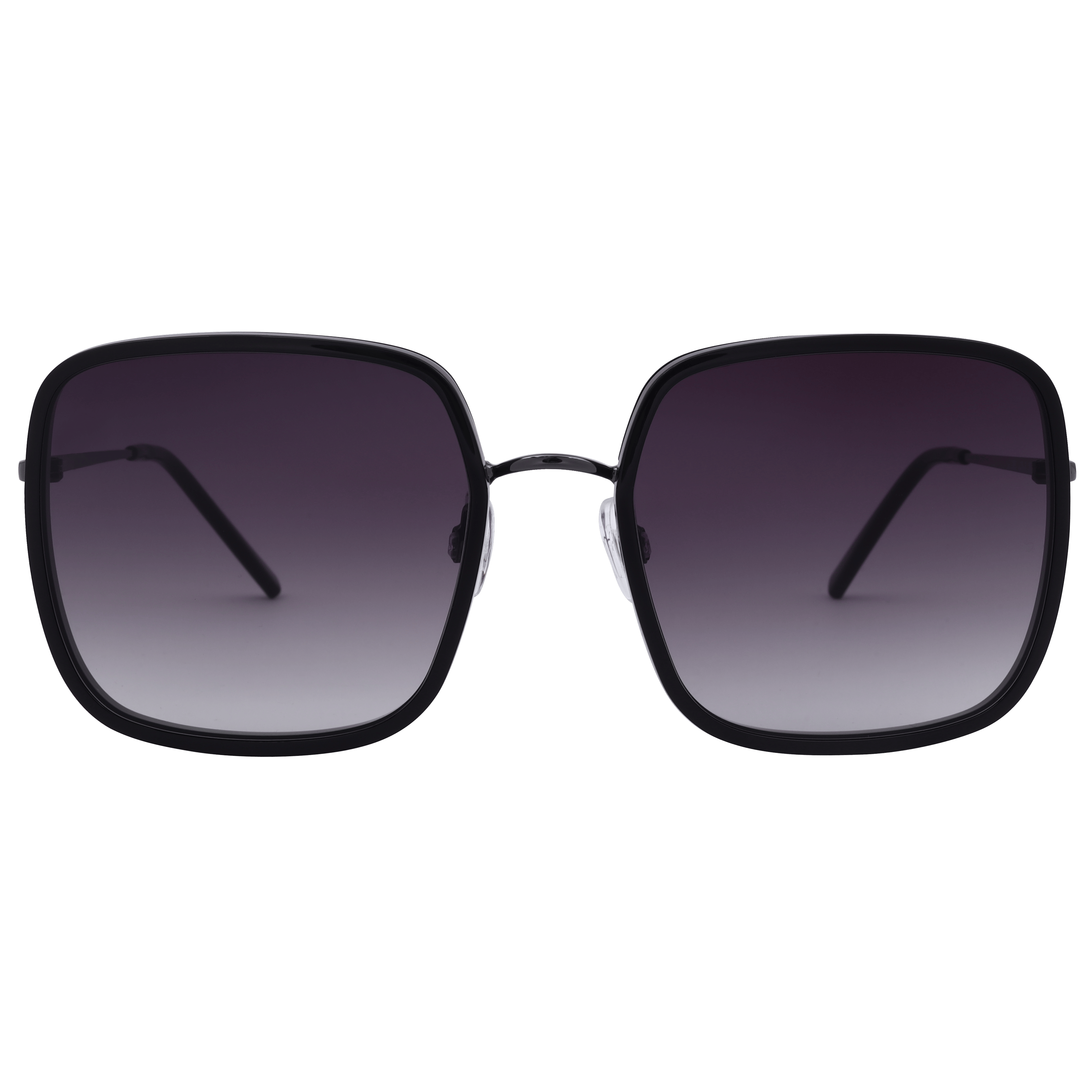 Lancebremmer S897 Sunglass Black Female Full Metal Sunglass — Black frame — view 2