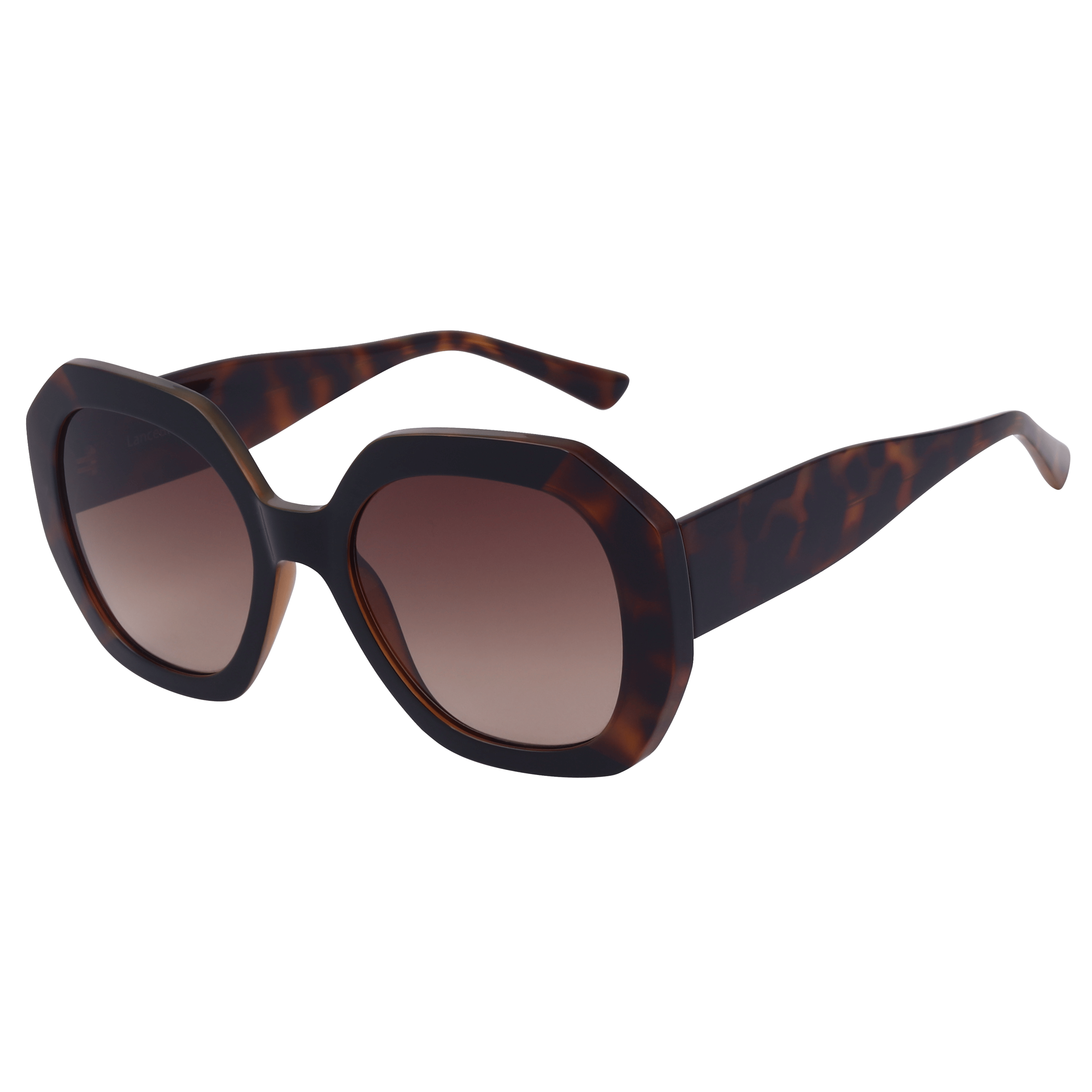 Lancebremmer S911 Sunglass Tortoise Female Full Shell — Black frame