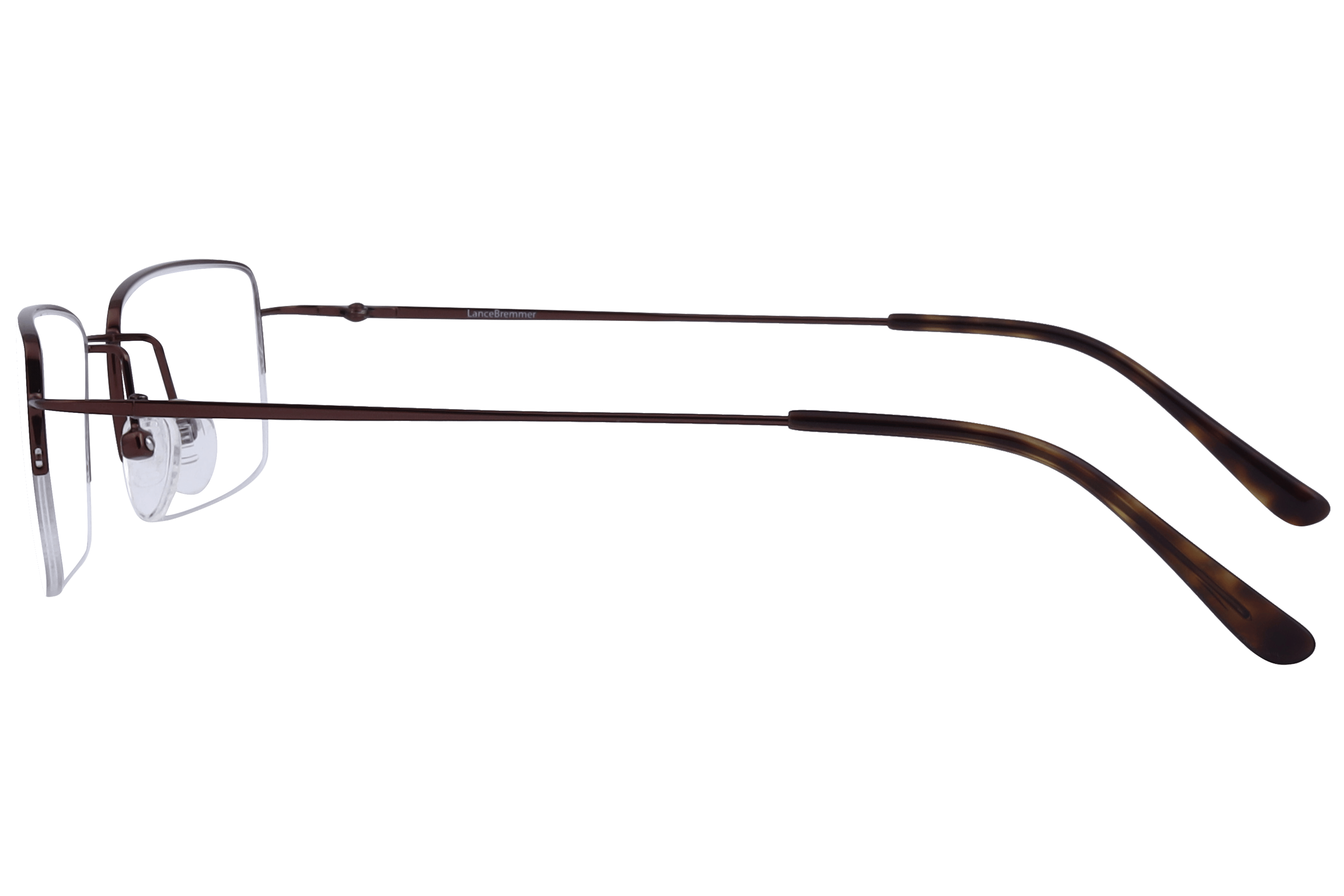 Lancebremmer 6547 Frame Brown Unisex Supra Metal Frame — Brown frame — view 3