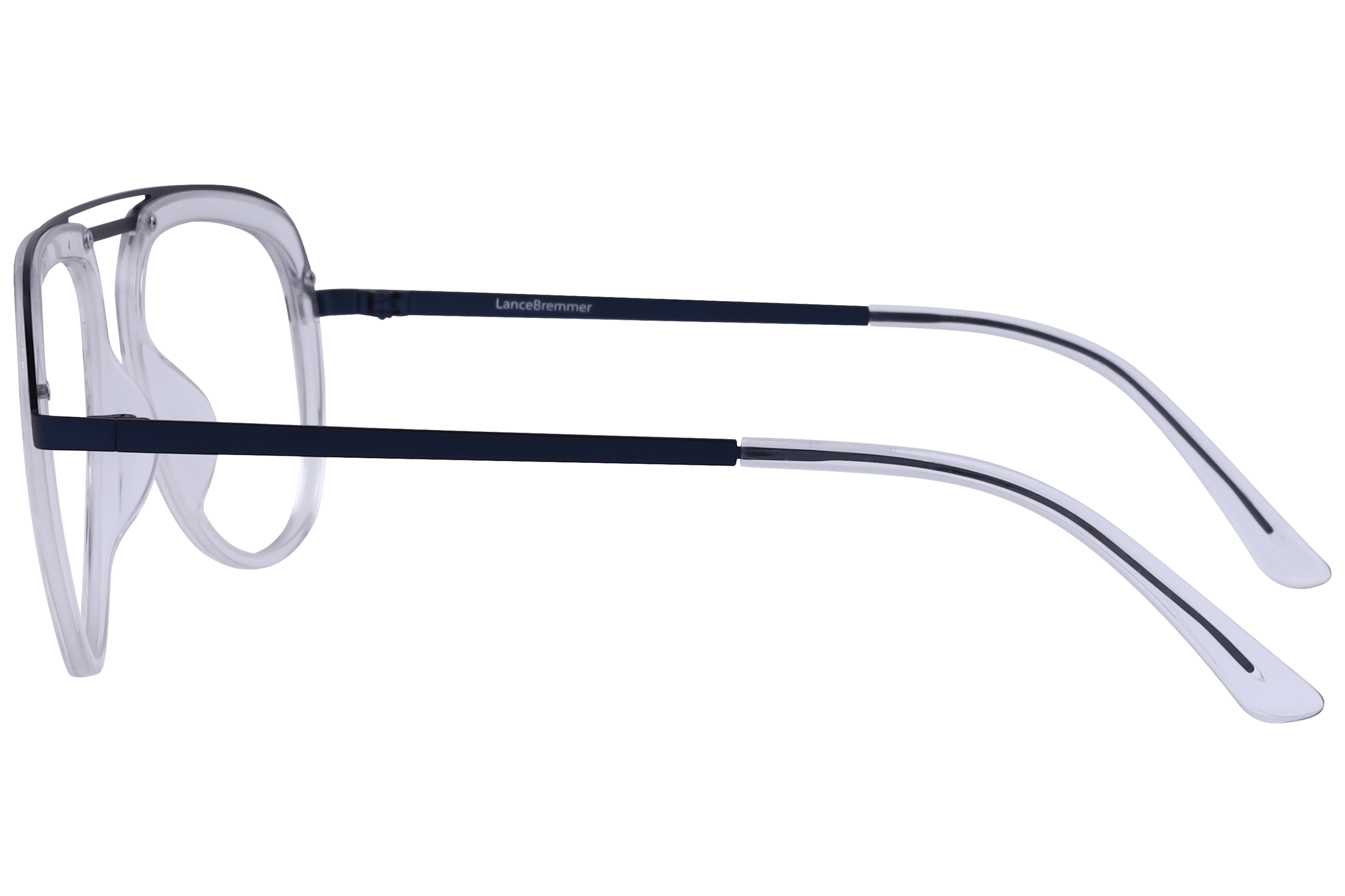 Lancebremmer 9738 Frame Transparent Male Full Metal Frame — Transparent frame — view 3