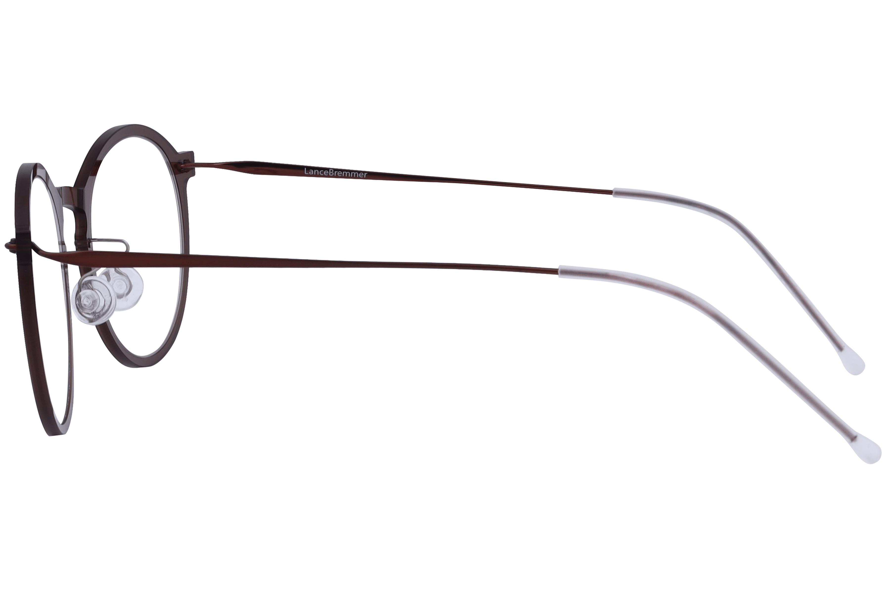 Lancebremmer 9829 Frame Brown Unisex Full Metal Frame — Brown frame — view 3