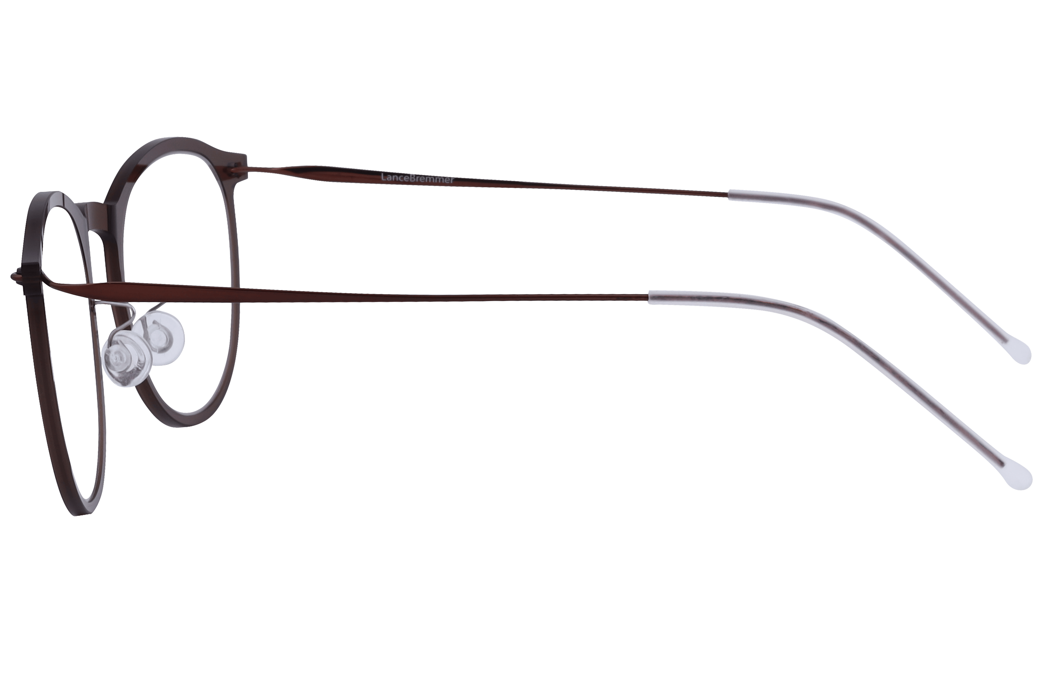 Lancebremmer 9831 Frame Brown Unisex Full Metal Frame — Brown frame — view 3