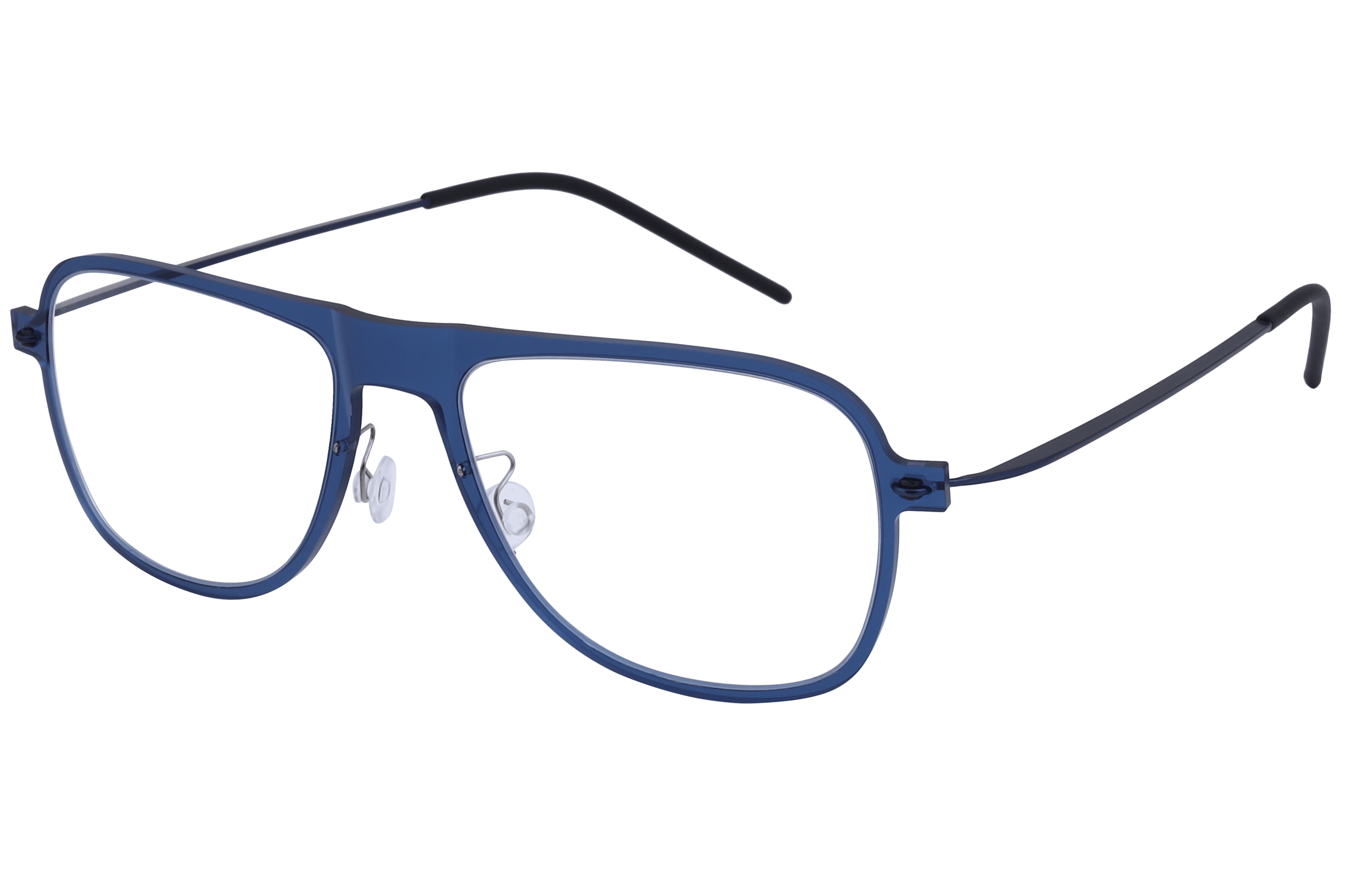 Lancebremmer 9832 Frame Transparent Blue Male Full Metal — Transparent Blue frame
