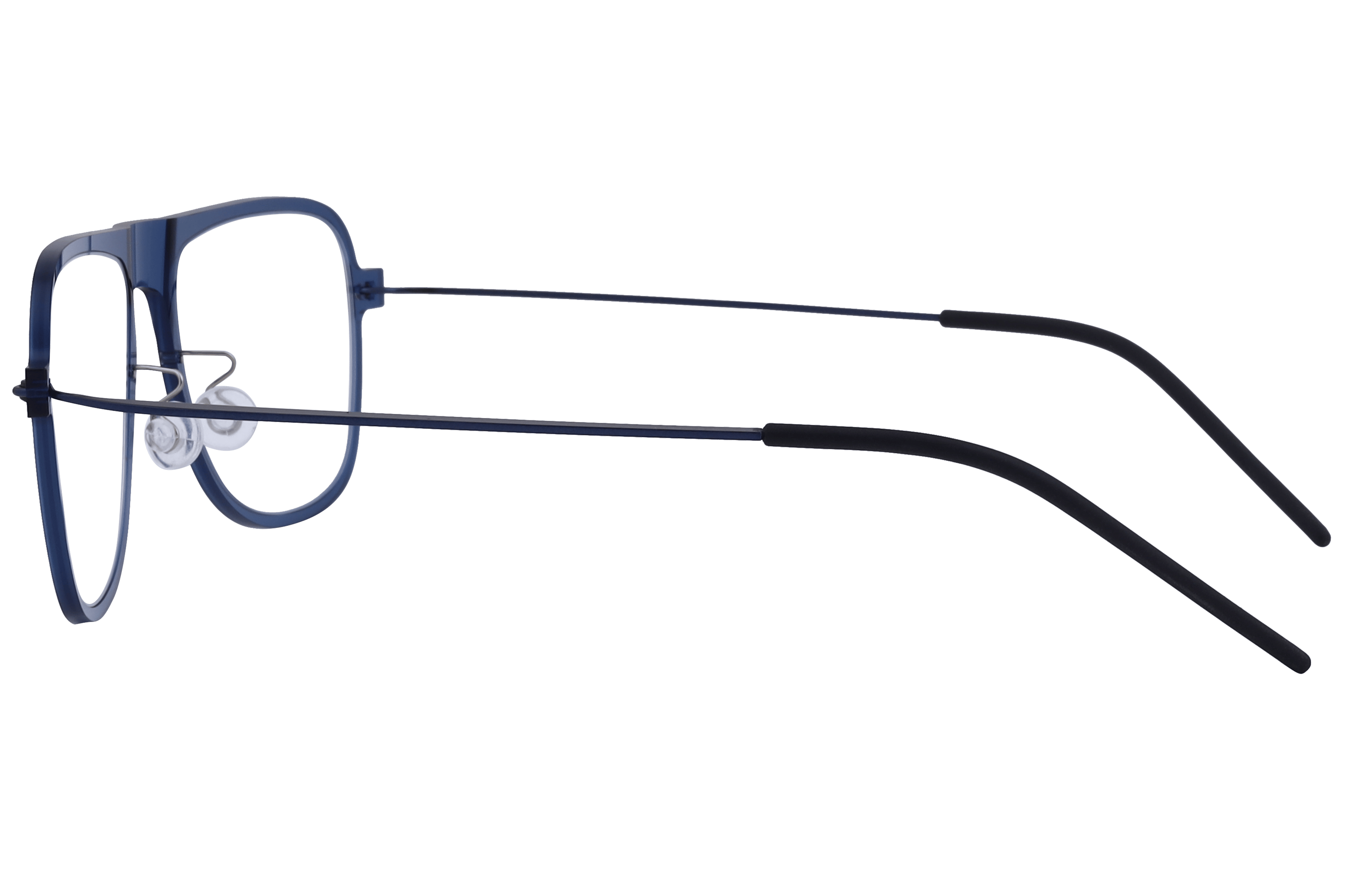 Lancebremmer 9832 Frame Transparent Blue Male Full Metal Frame — Transparent Blue frame — view 3