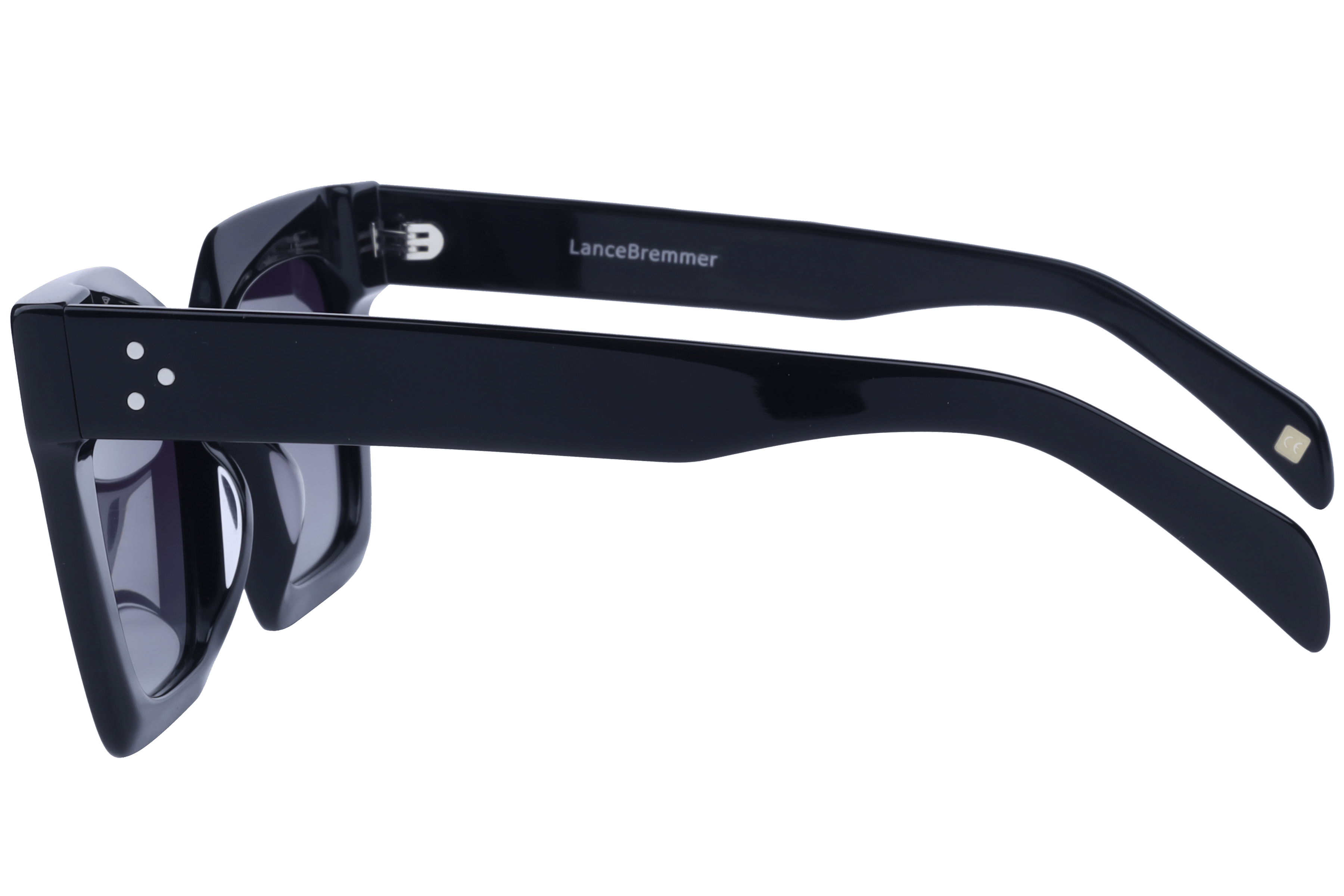Lancebremmer AT8334 Sunglass Black Female Full Shell Sunglass — Black frame — view 3