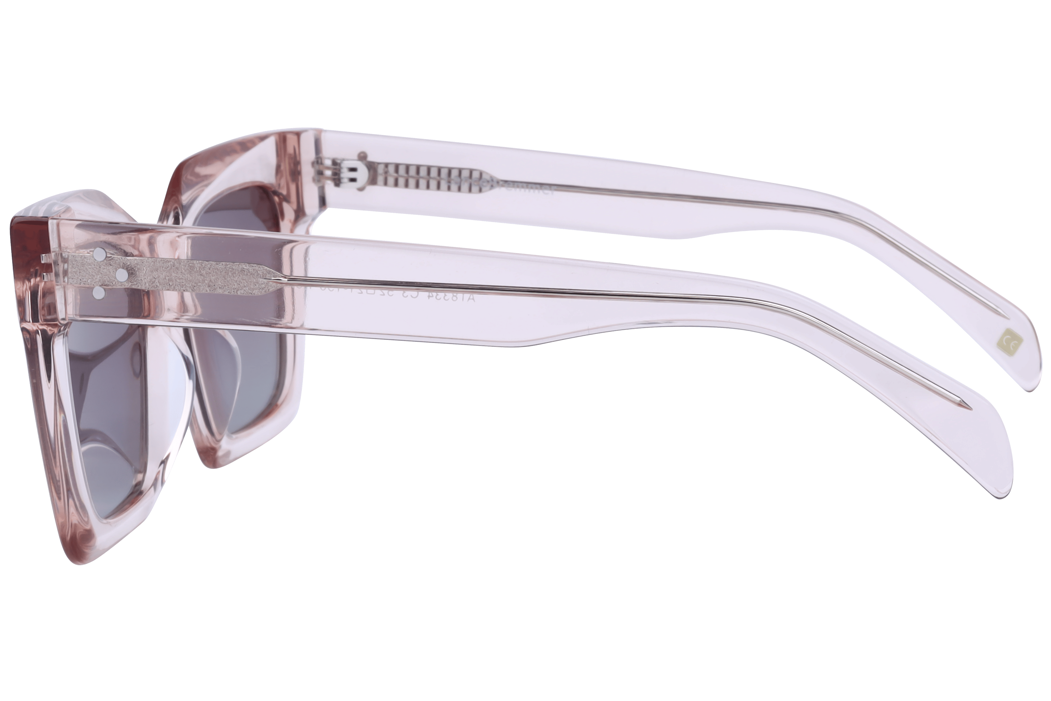 Lancebremmer AT8334 Sunglass Pink Female Full Shell Sunglass — Pink frame — view 3