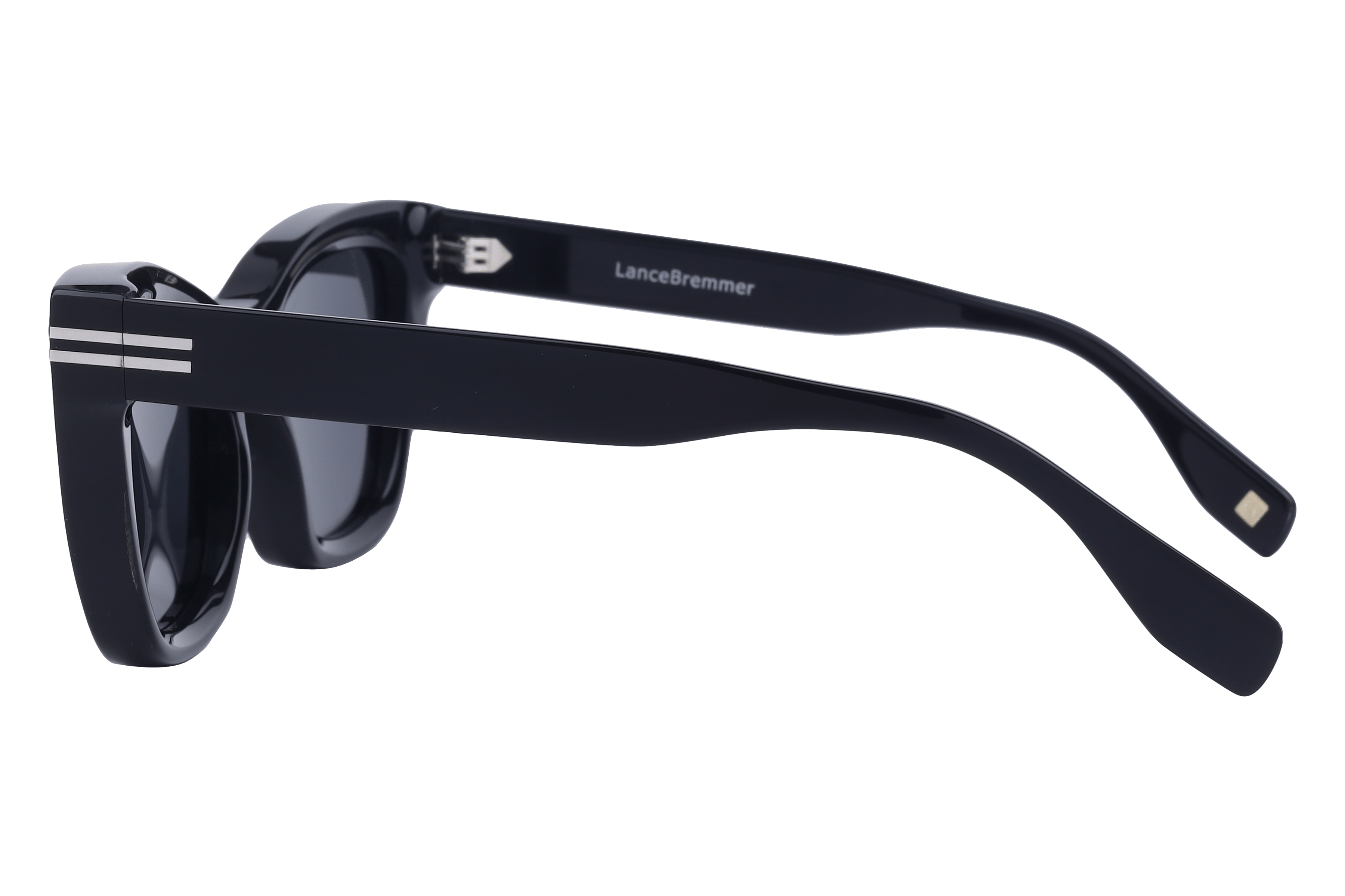 Lancebremmer AT8349 Sunglass Black Female Full Shell Sunglass — Black frame — view 3