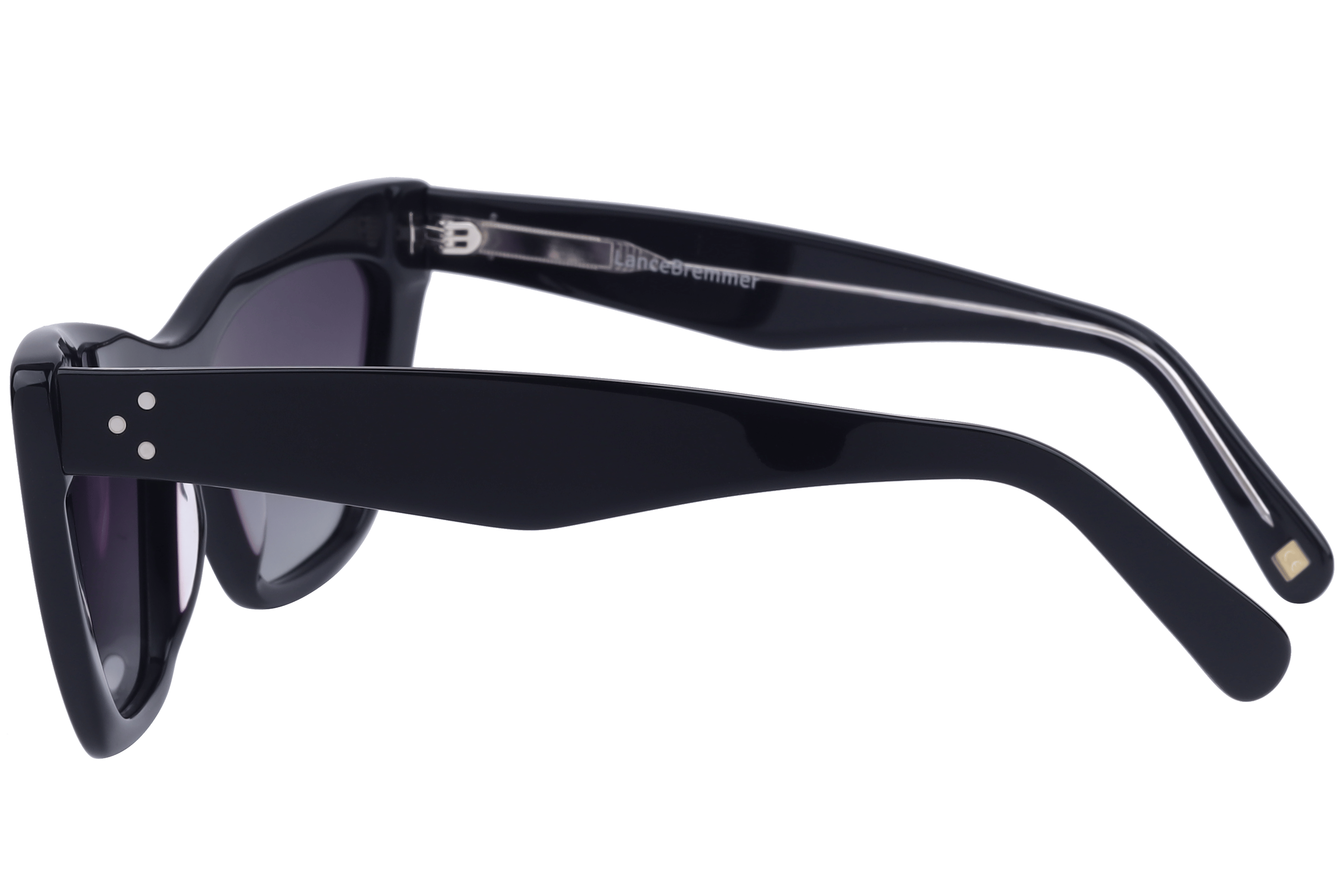 Lancebremmer AT8403 Sunglass Black Female Full Shell Sunglass — Black frame — view 3