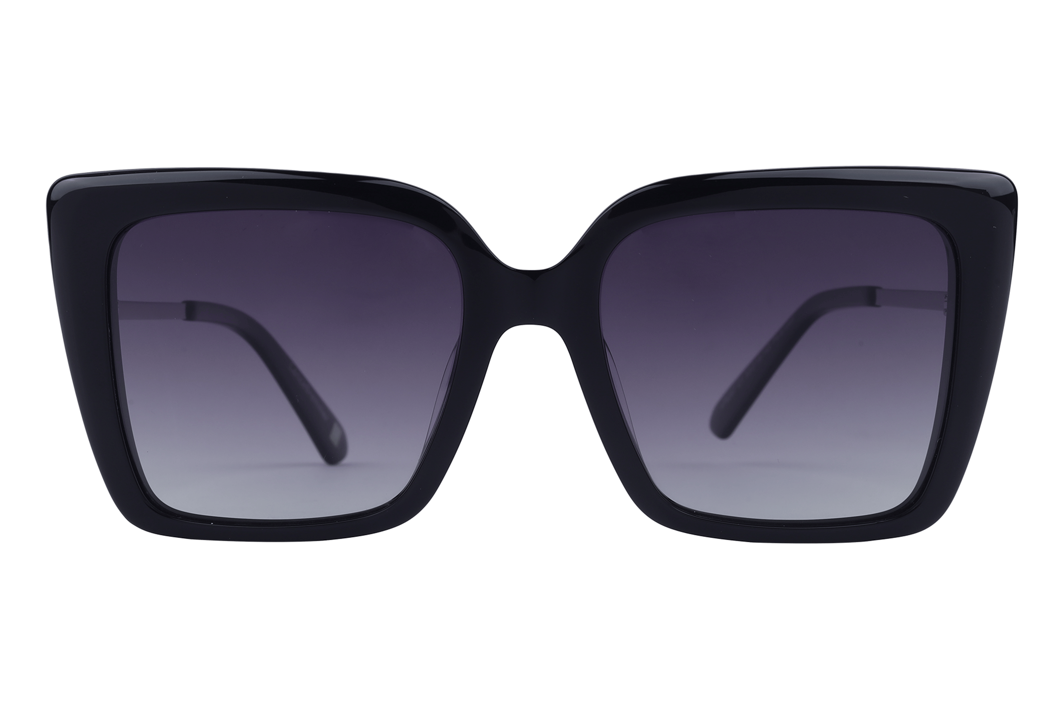 Lancebremmer AT8287 Sunglass Black Female Full Metal Sunglass — Black frame — view 2