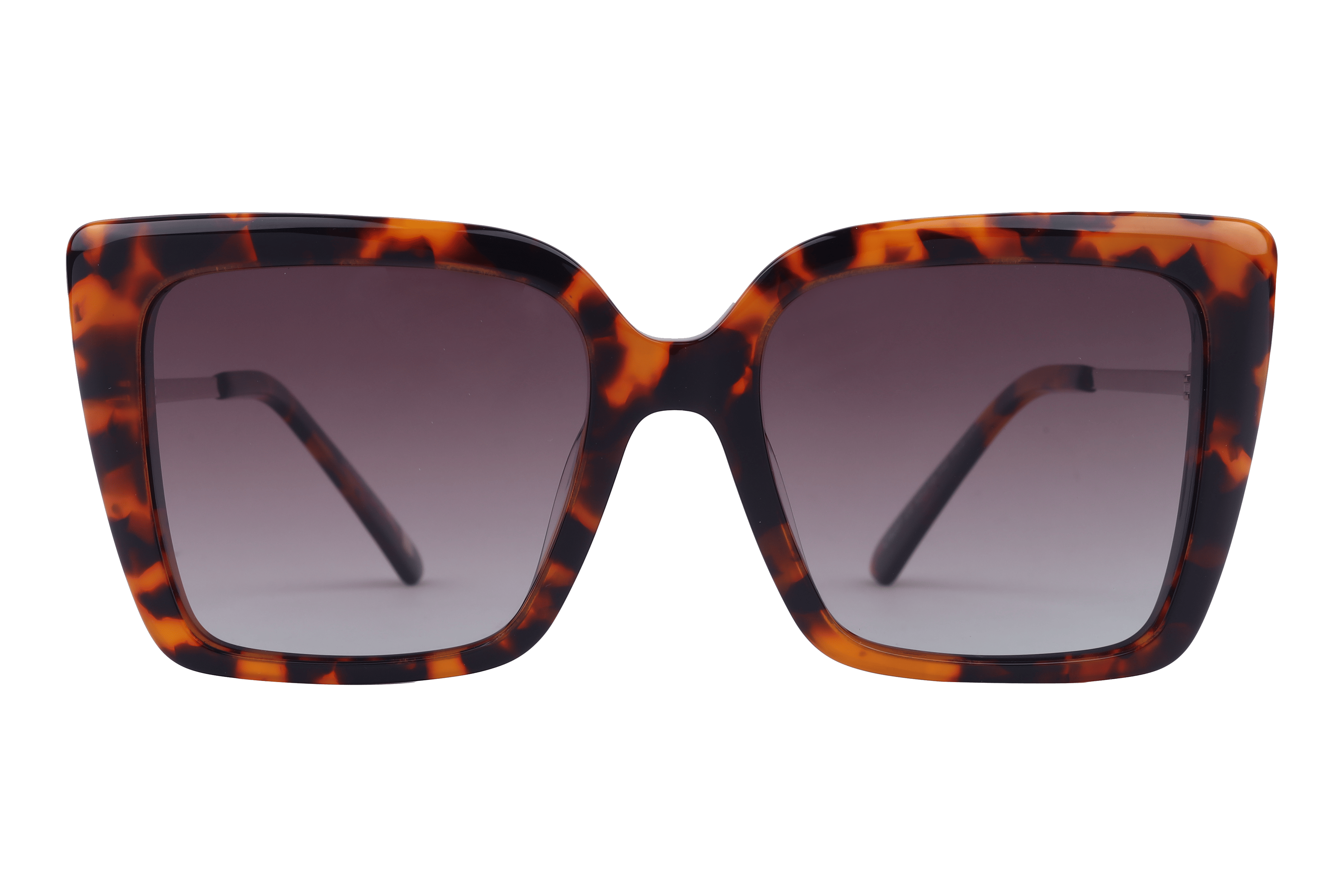 Lancebremmer AT8287 Sunglass Tortoise Female Full Metal Sunglass — Tortoise frame — view 2