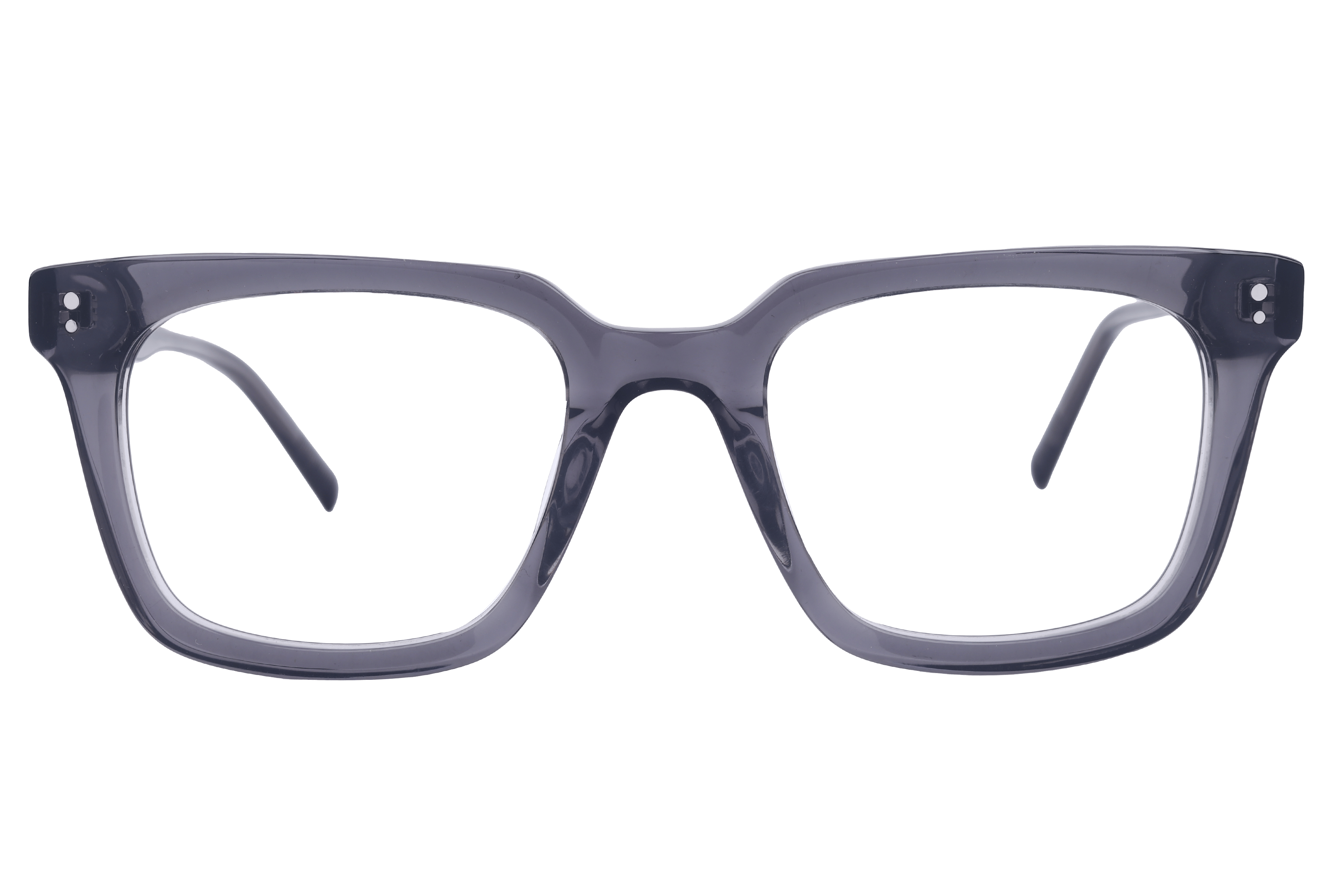 Lancebremmer AS6370 Frame Transparent Grey Male Full Shell Frame — Transparent Grey frame — view 2