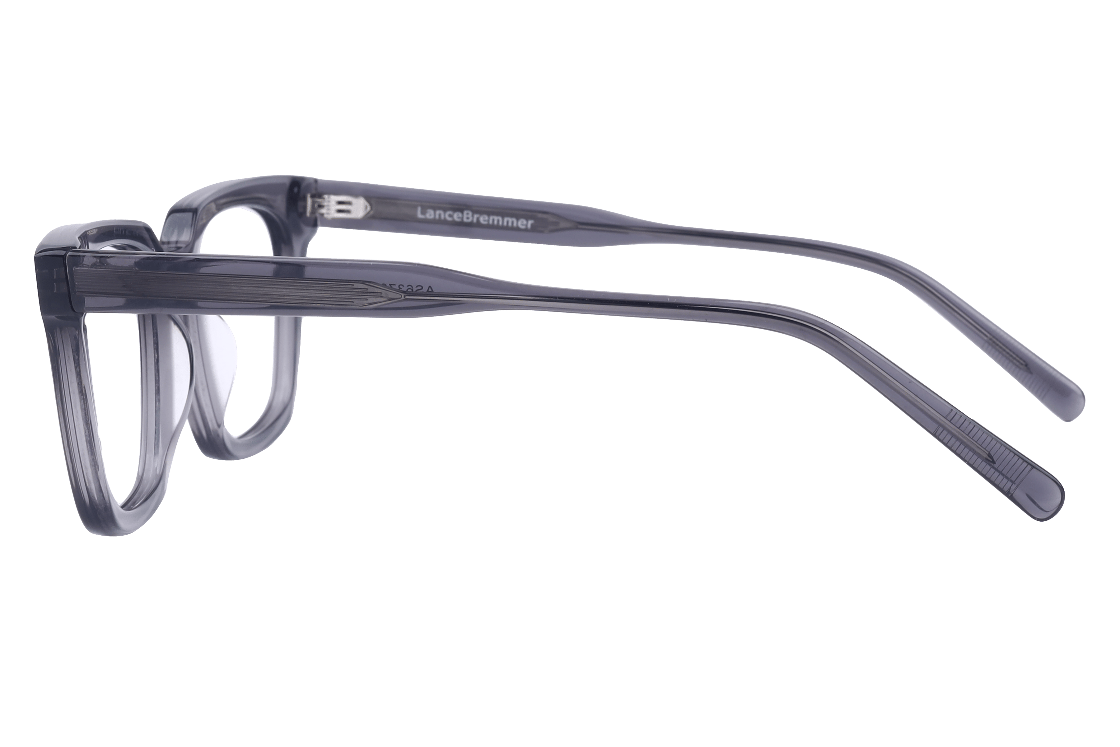 Lancebremmer AS6370 Frame Transparent Grey Male Full Shell Frame — Transparent Grey frame — view 3