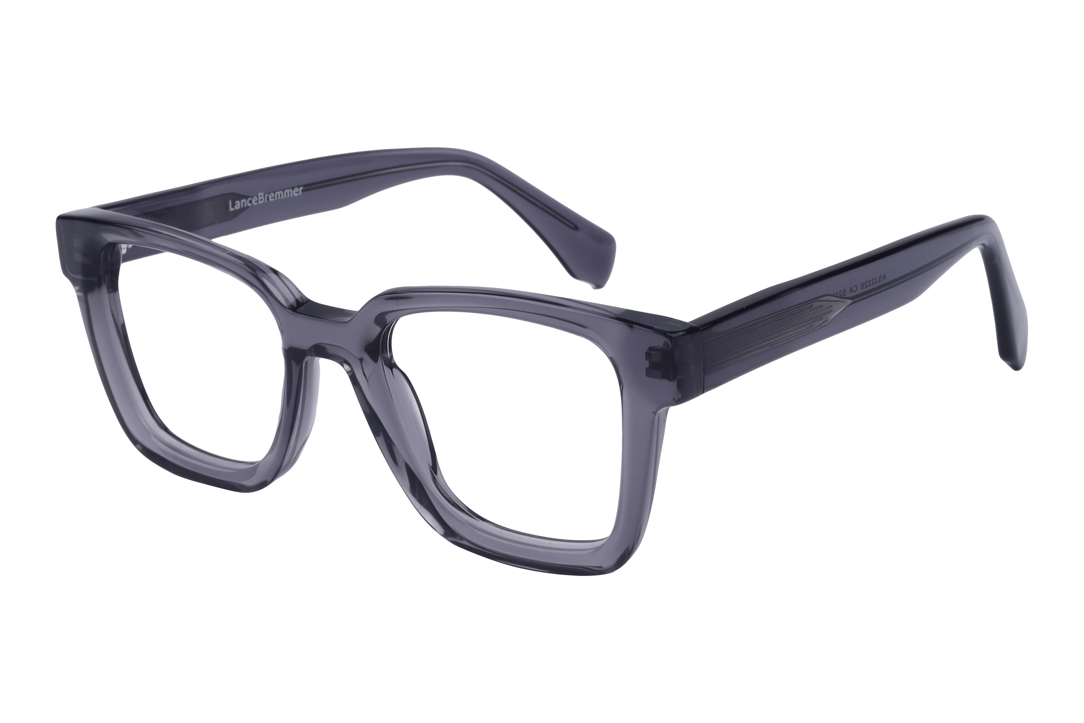 Lancebremmer ASJ2226 Frame Transparent Grey Male Full Shell — Transparent Grey frame