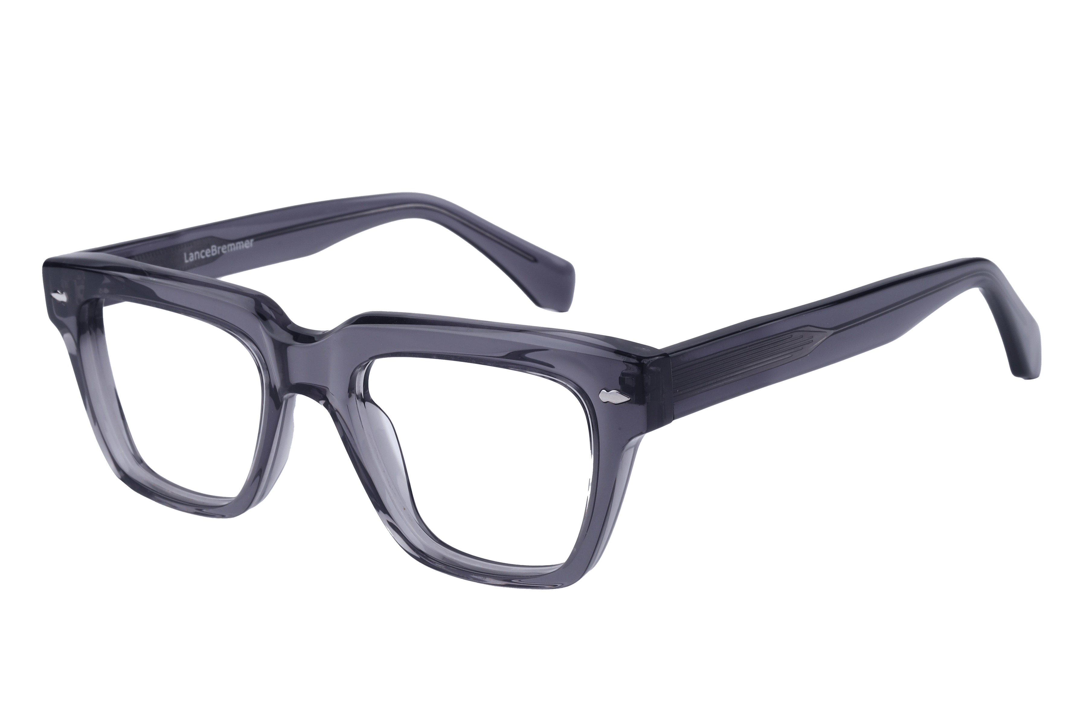 Lancebremmer ASJ2223 Frame Transparent Grey Male Full Shell — Transparent Grey frame