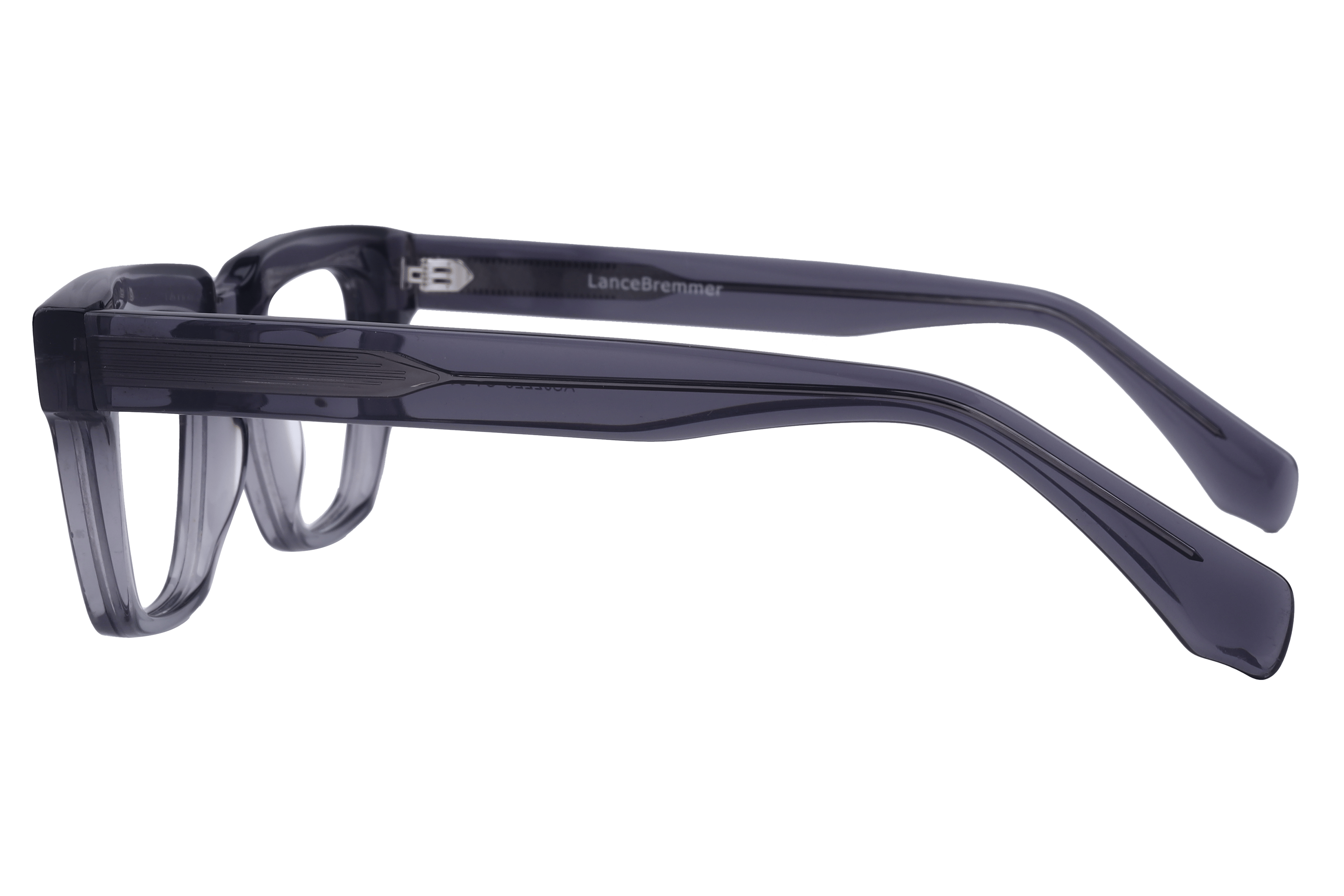 Lancebremmer ASJ2223 Frame Transparent Grey Male Full Shell Frame — Transparent Grey frame — view 3