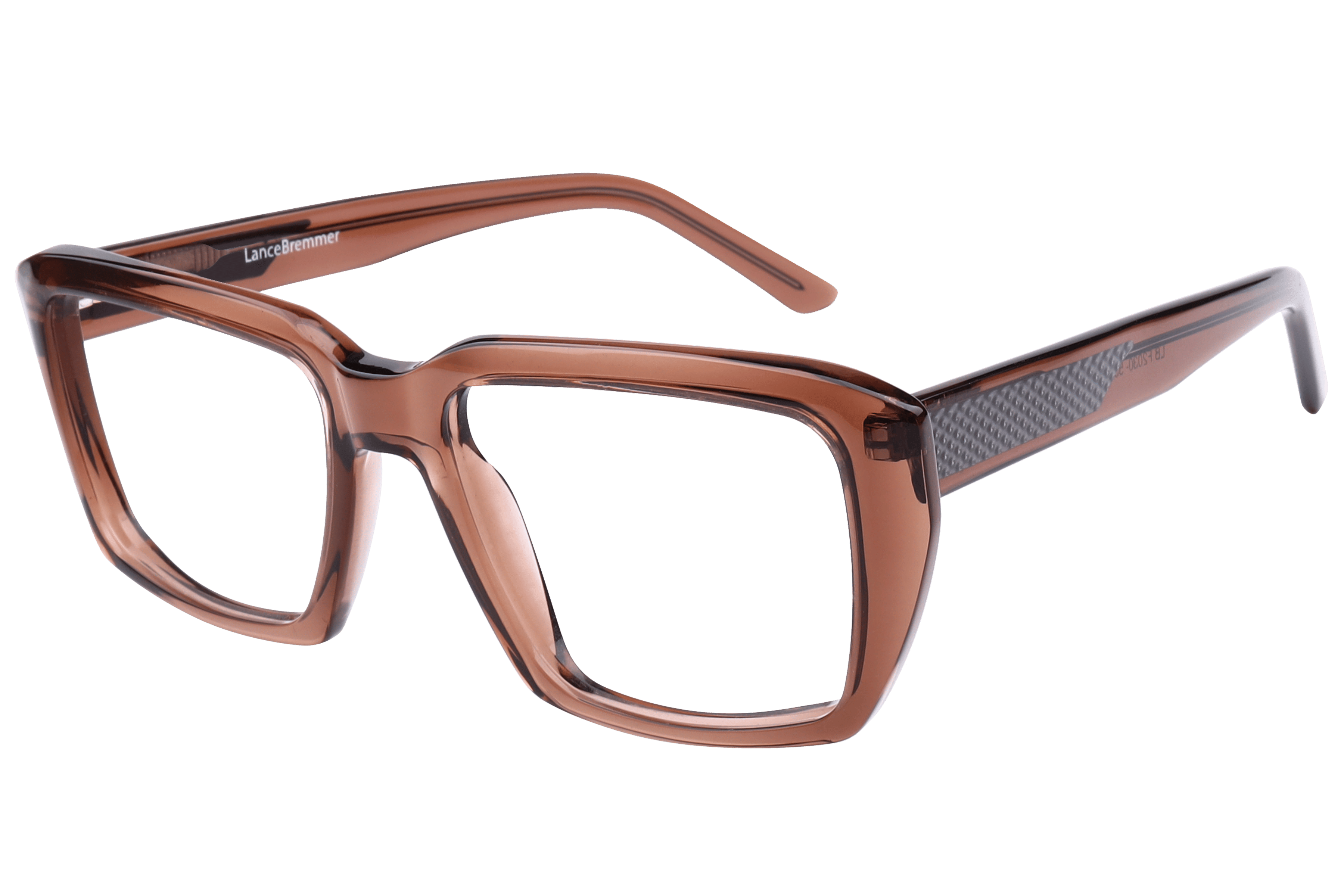 Lancebremmer F2030 Frame Transparent Brown Male Full Shell — Transparent Brown frame