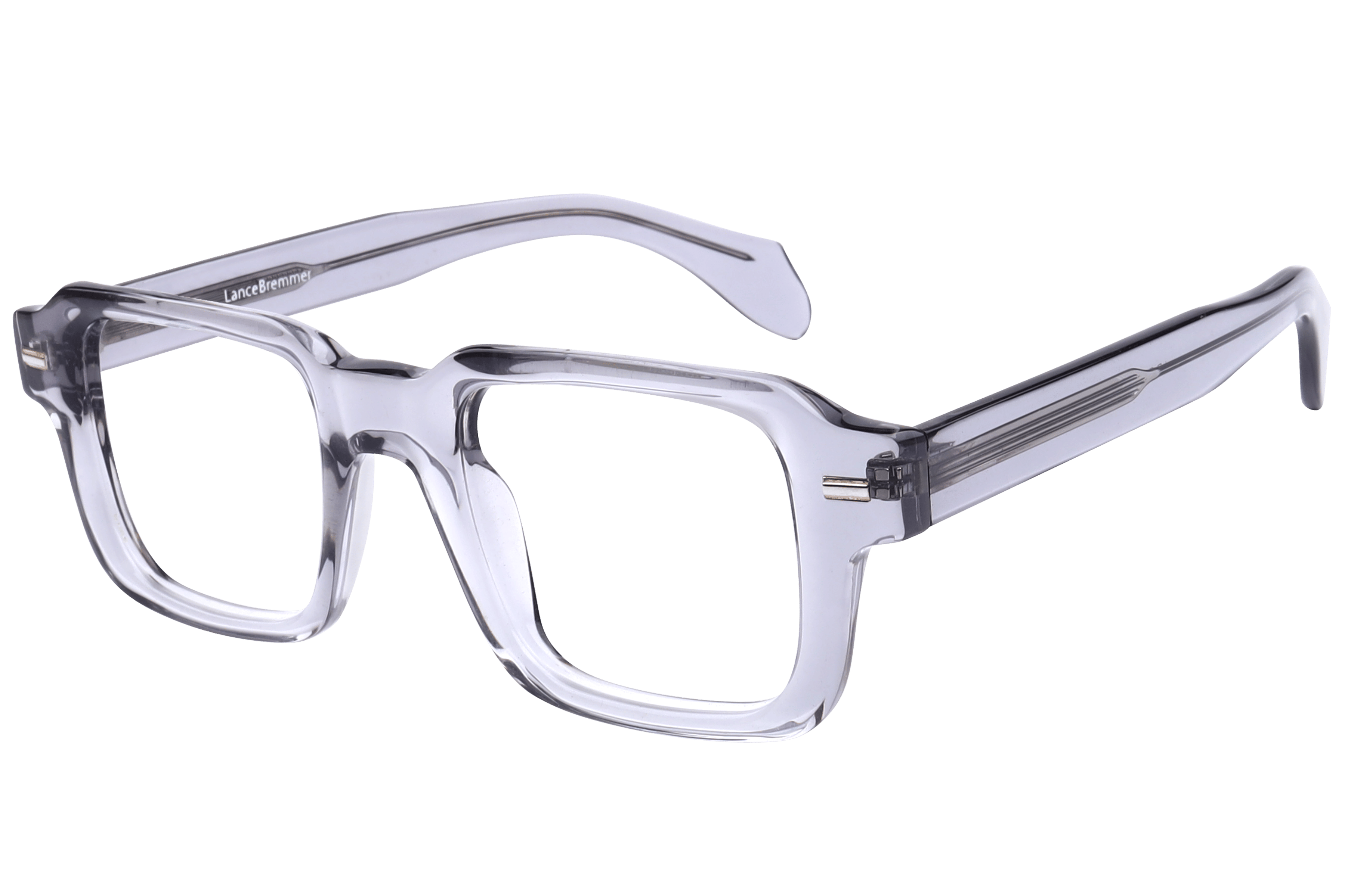 Lancebremmer F2067 Frame Transparent Grey Male Full Shell Frame — Transparent Grey frame — view 1