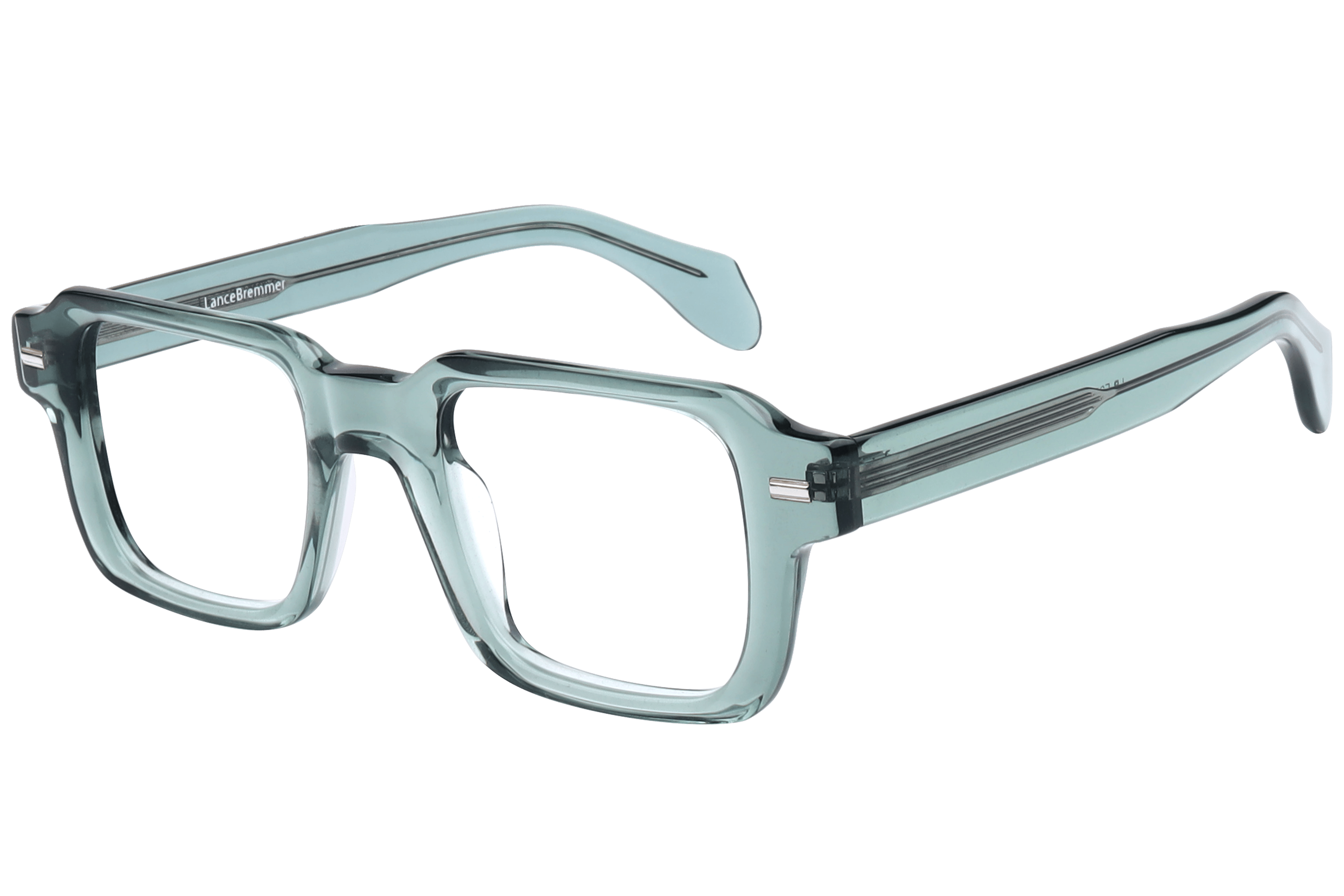 Lancebremmer F2067 Frame Transparent Green Male Full Shell — Transparent Green frame