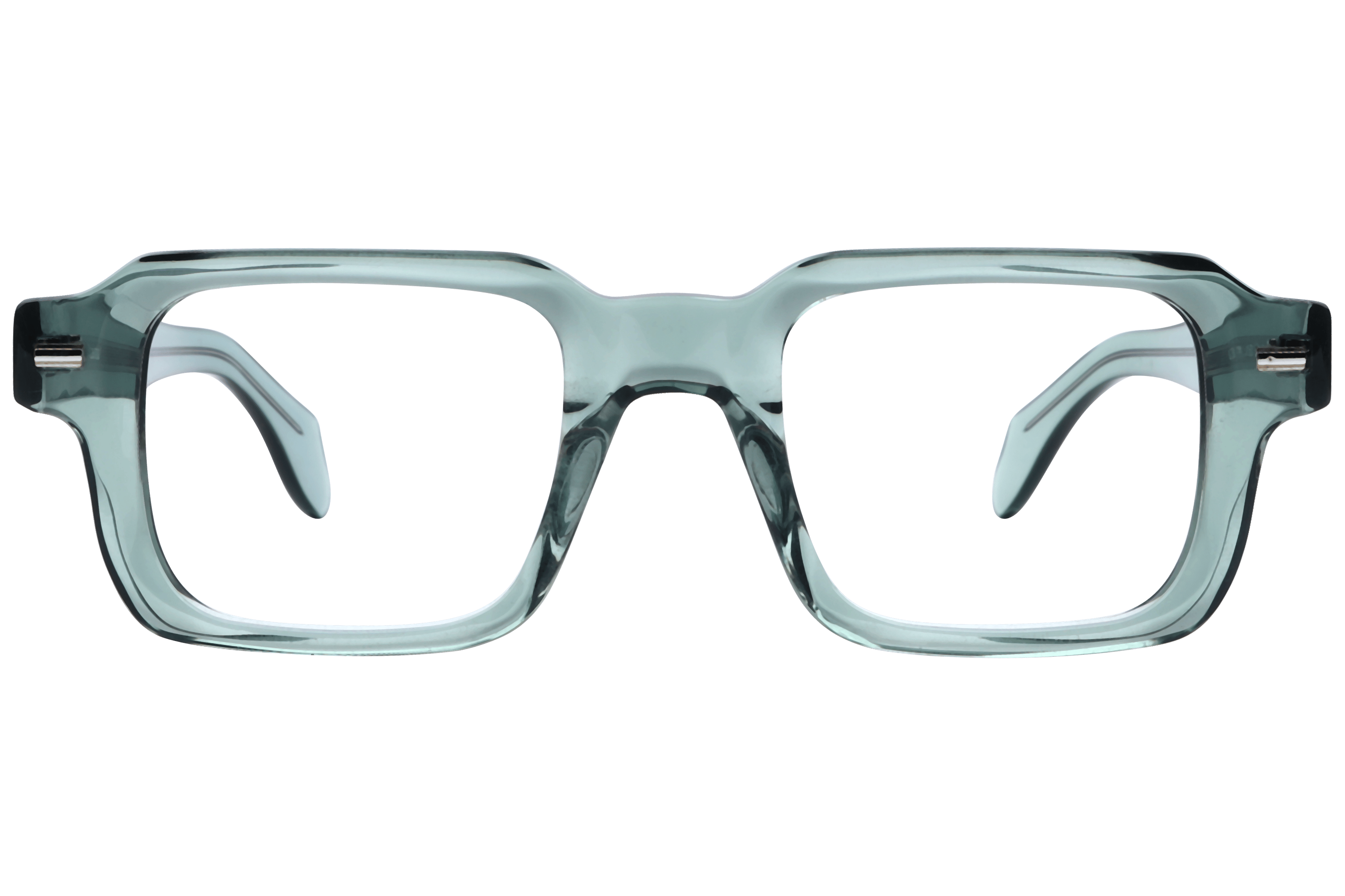 Lancebremmer F2067 Frame Transparent Green Male Full Shell Frame — Transparent Green frame — view 2