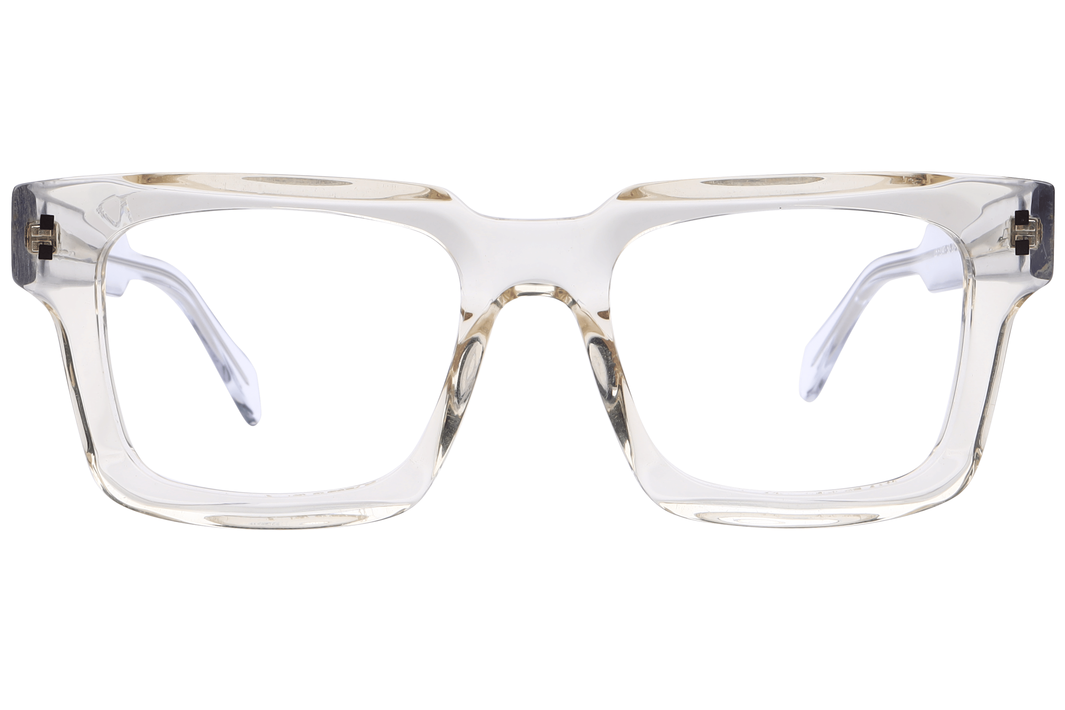 Lancebremmer F2041 Frame Transparent Yellow Male Full Shell Frame — Transparent Yellow frame — view 2