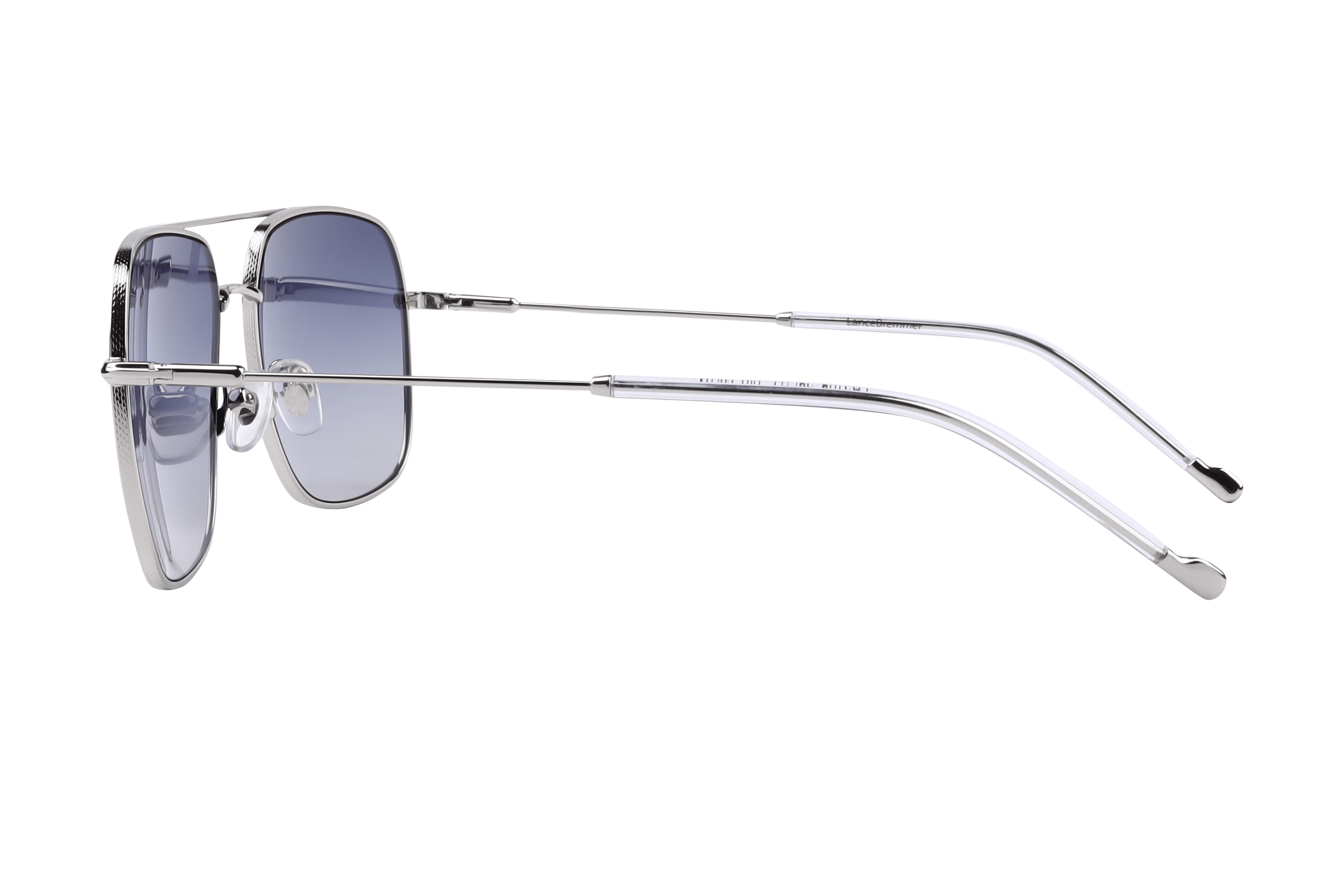 Lancebremmer LB5109 Sunglass Silver Male Full Metal Sunglass — Silver frame — view 3