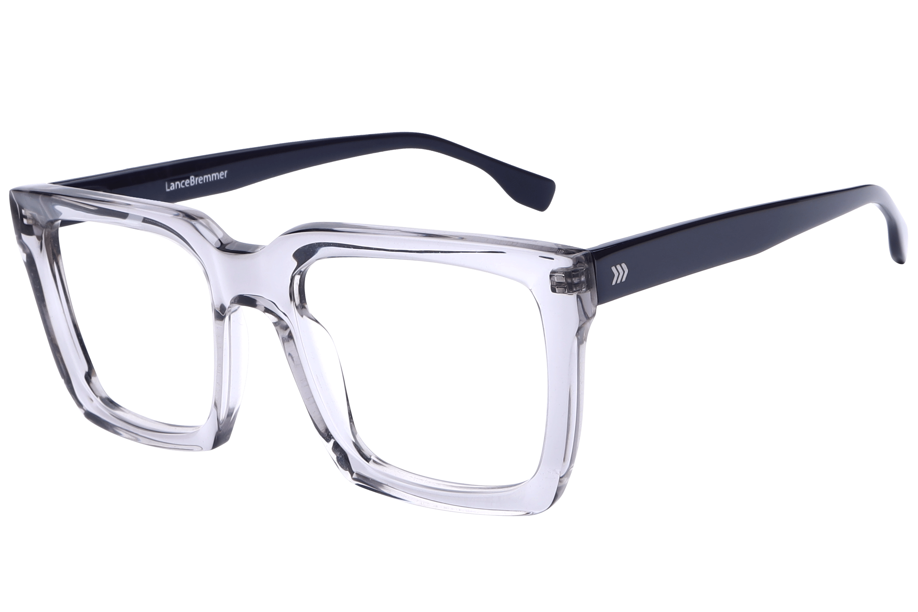 Lancebremmer F2029 Frame Transparent Grey Male Full Shell — Transparent Grey frame