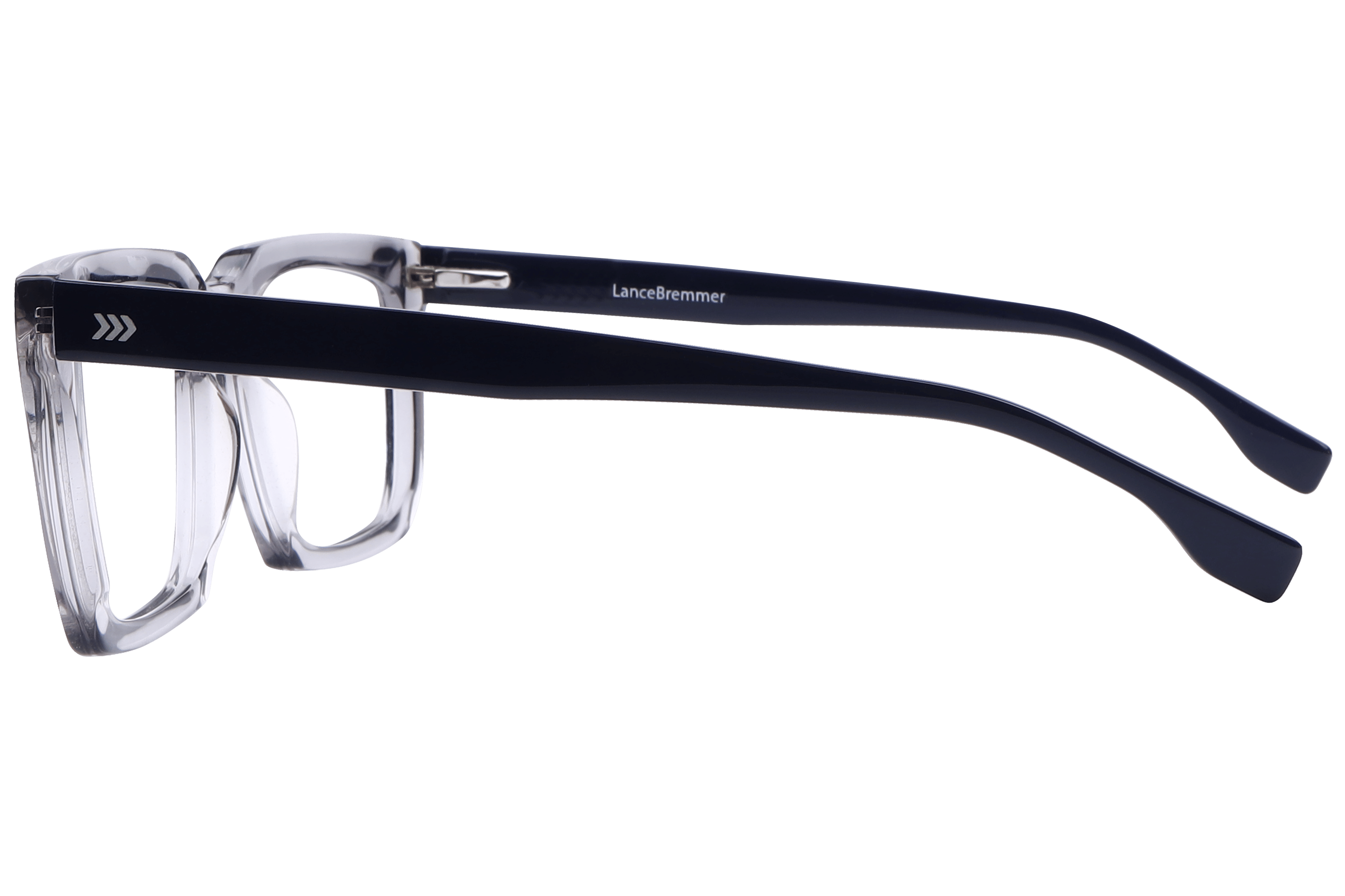 Lancebremmer F2029 Frame Transparent Grey Male Full Shell Frame — Transparent Grey frame — view 3