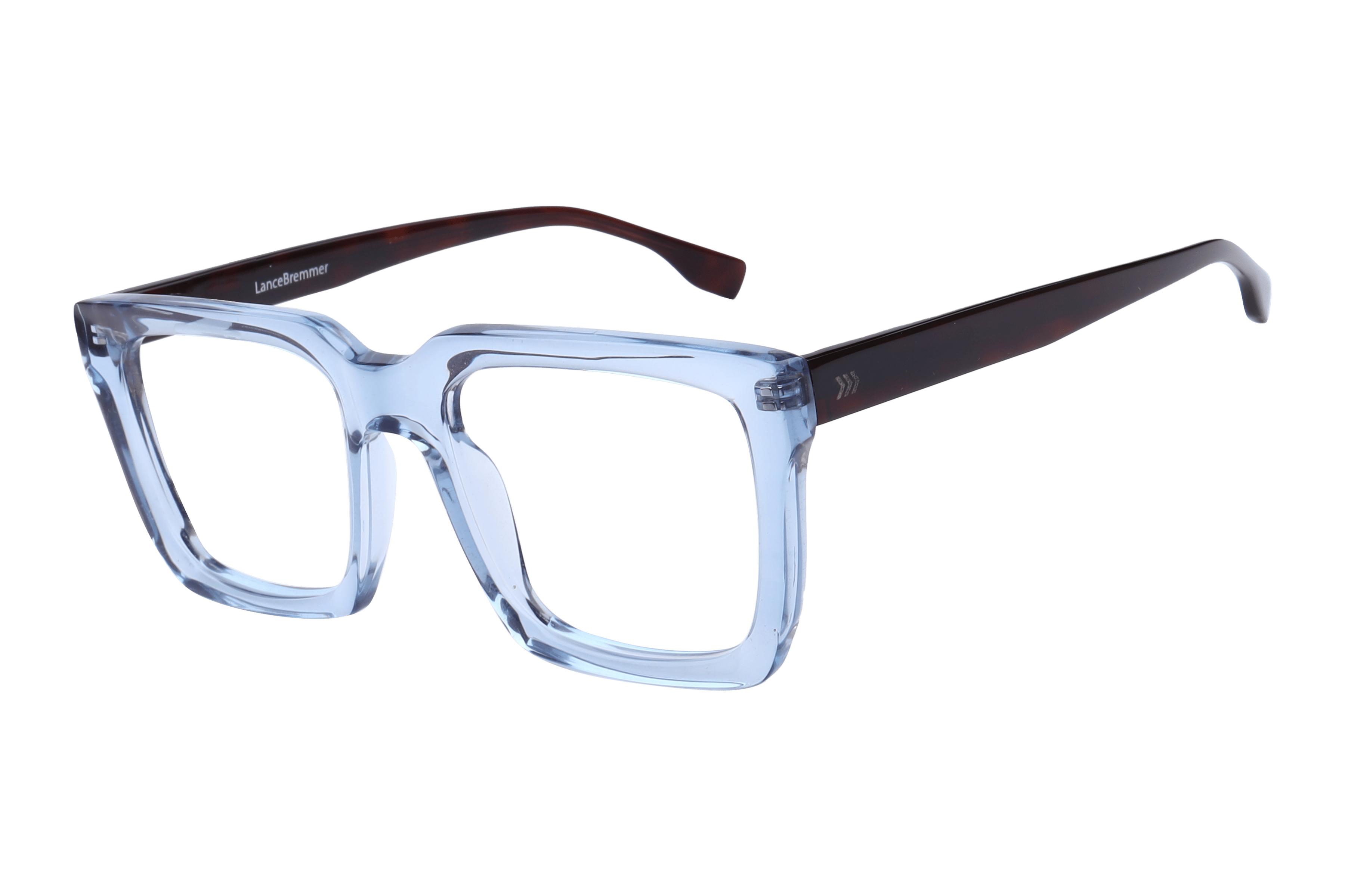 Lancebremmer F2029 Frame Transparent Blue Male Full Shell — Transparent Blue frame