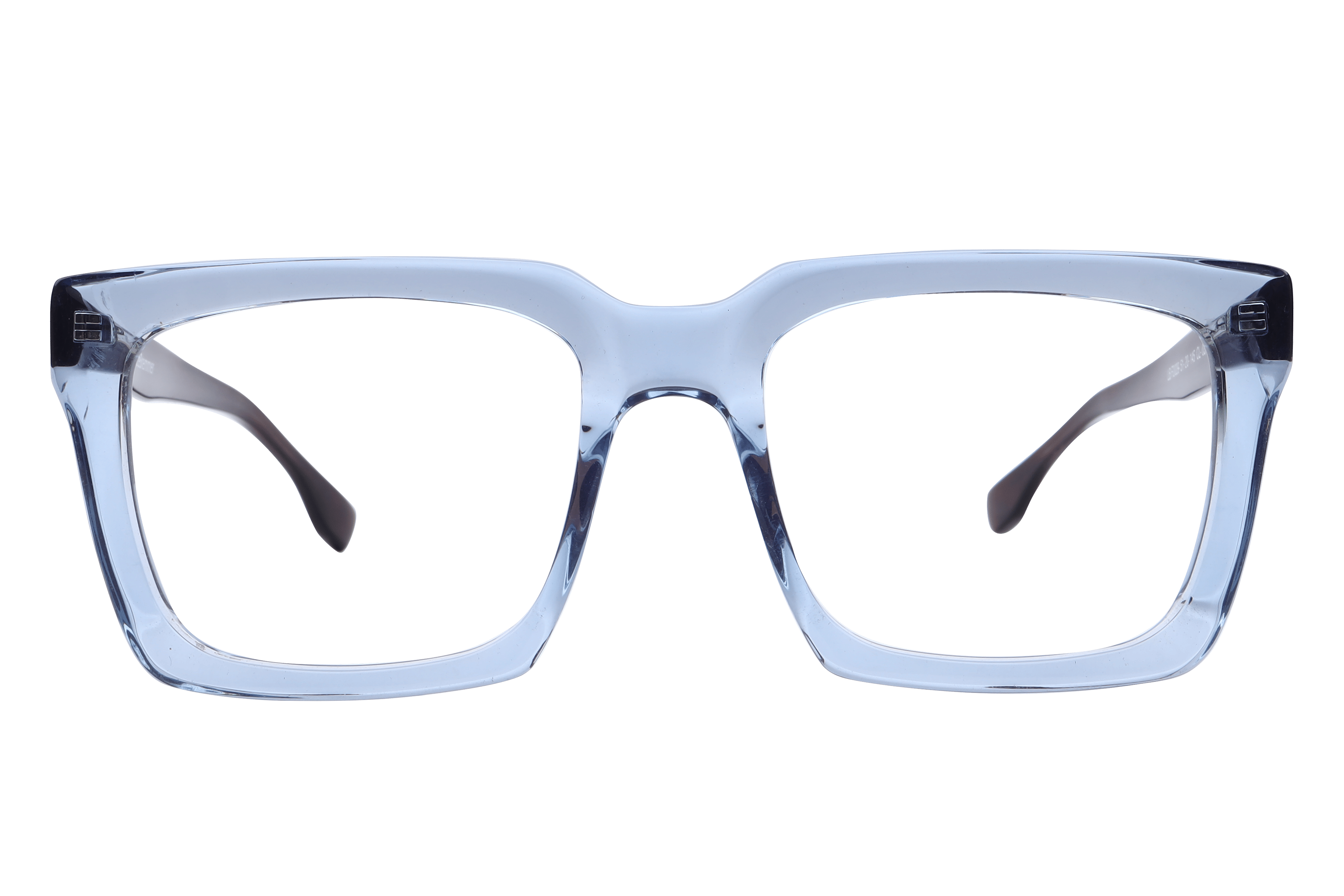 Lancebremmer F2029 Frame Transparent Blue Male Full Shell Frame — Transparent Blue frame — view 2