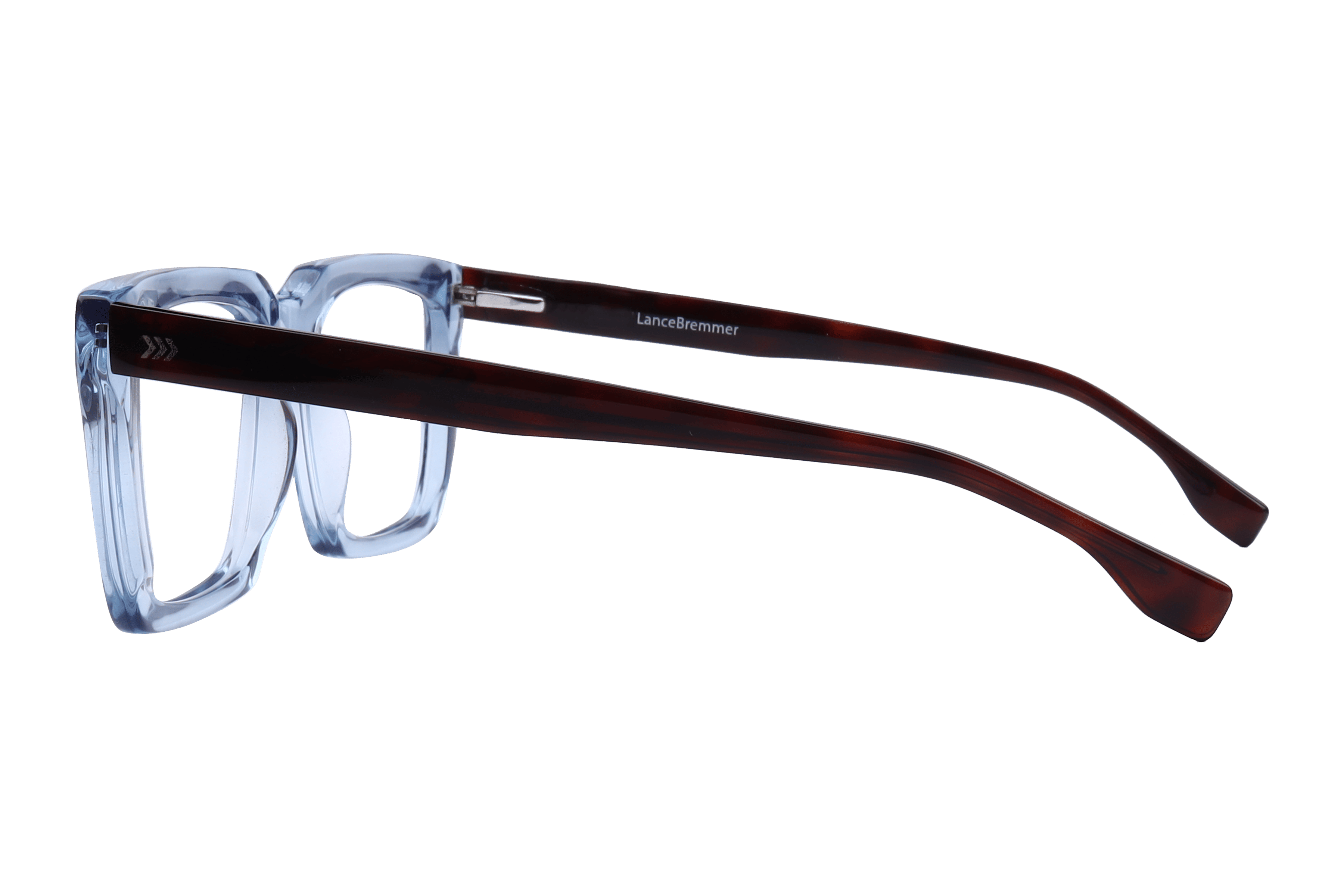 Lancebremmer F2029 Frame Transparent Blue Male Full Shell Frame — Transparent Blue frame — view 3