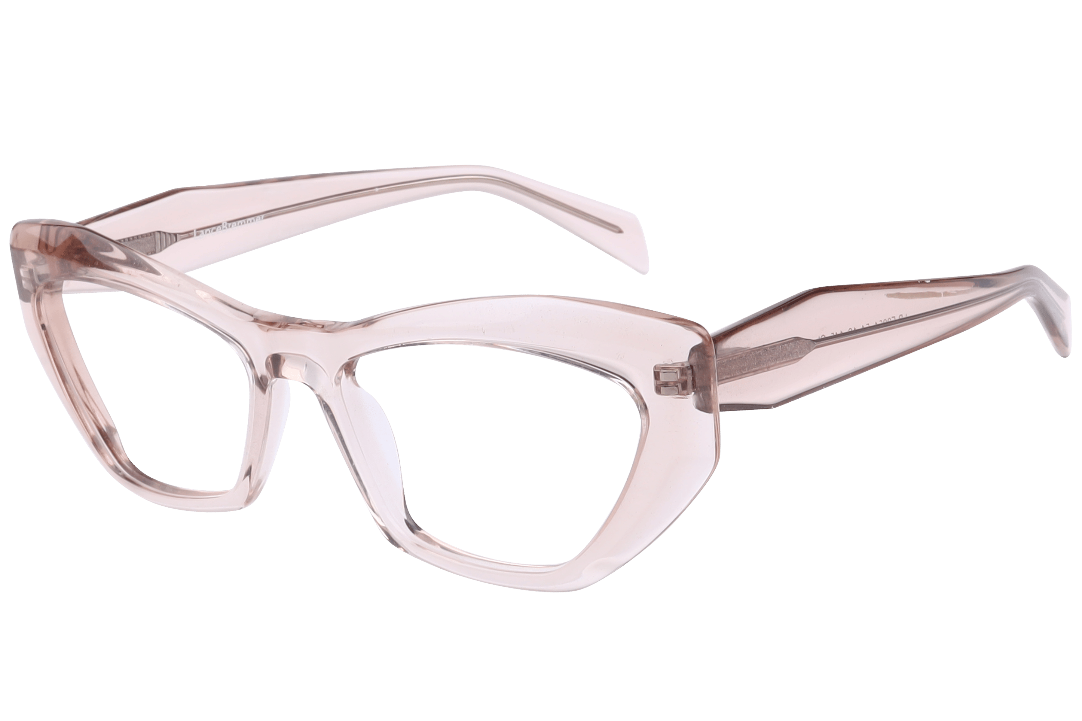 Lancebremmer F2054 Frame Transparent Pink Female Full Shell — Transparent Pink frame