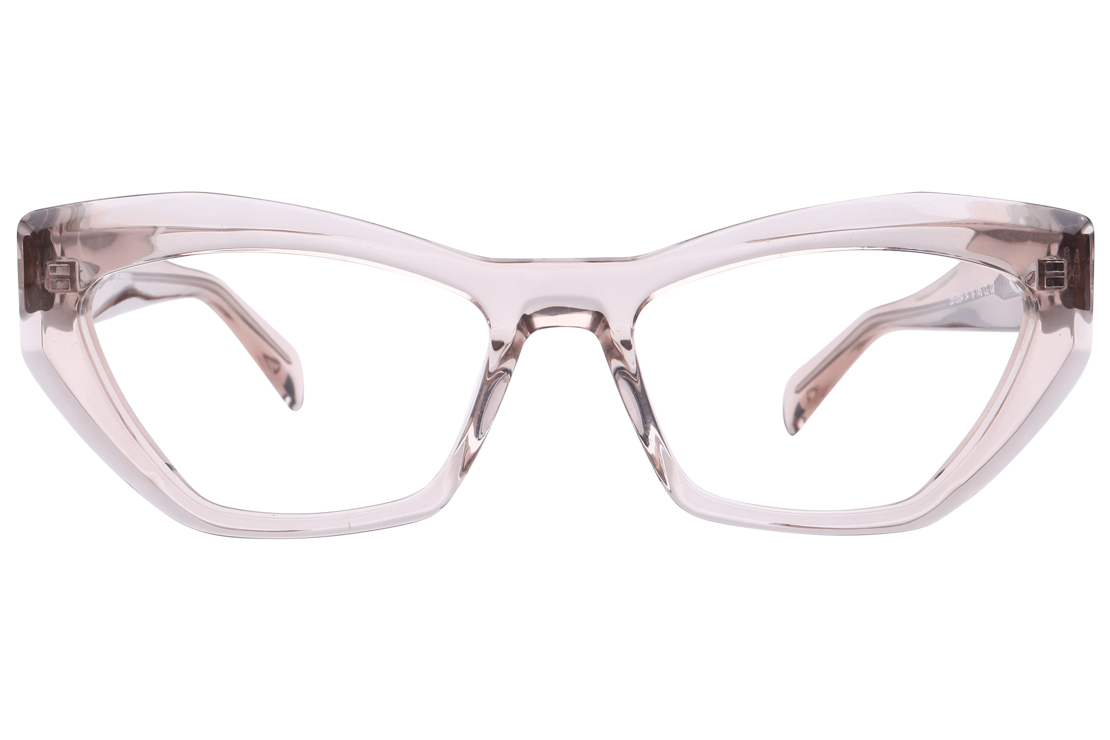 Lancebremmer F2054 Frame Transparent Pink Female Full Shell Frame — Transparent Pink frame — view 2