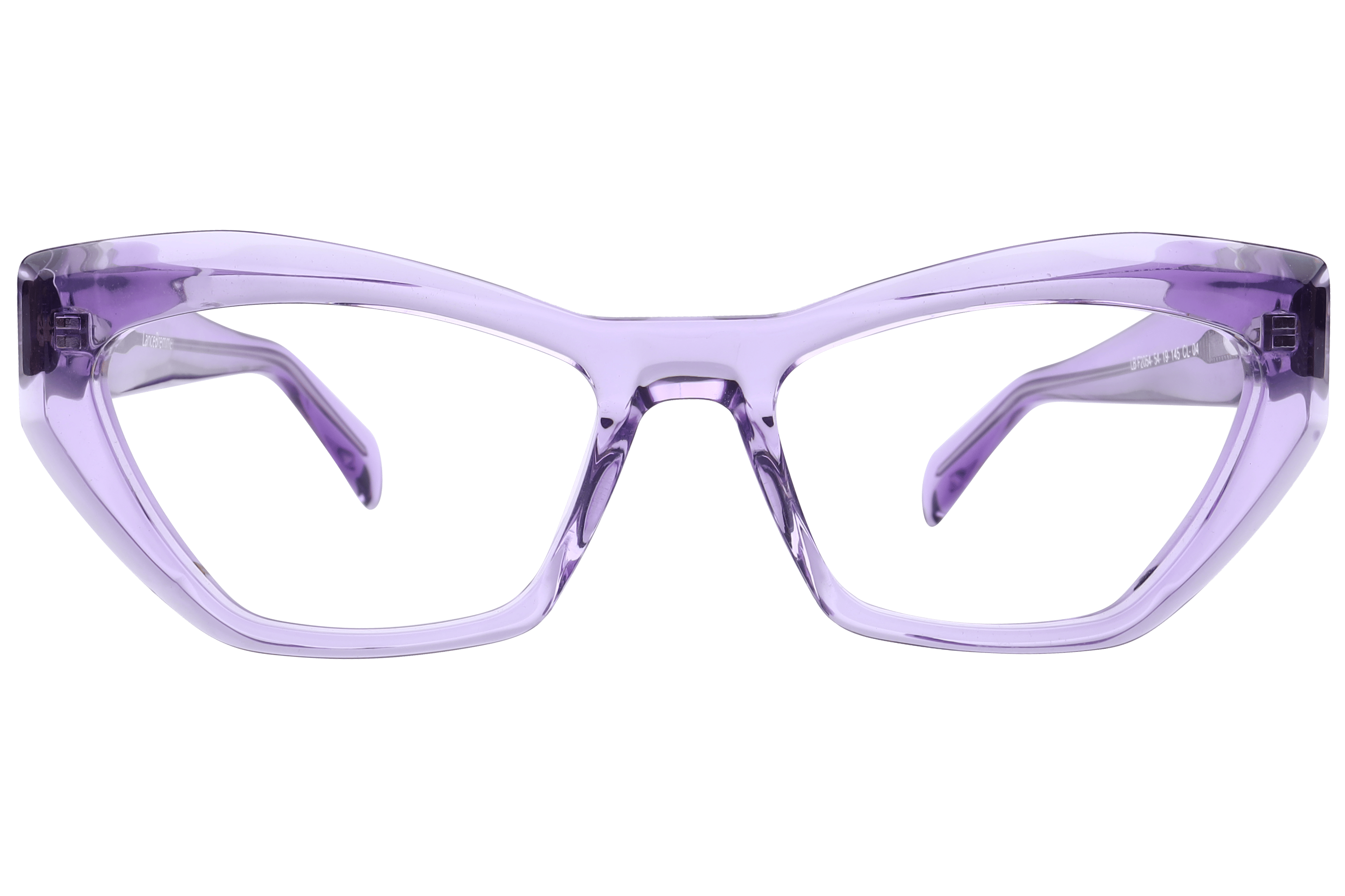 Lancebremmer F2054 Frame Transparent Violet Female Full Shel Frame — Transparent Violet frame — view 2