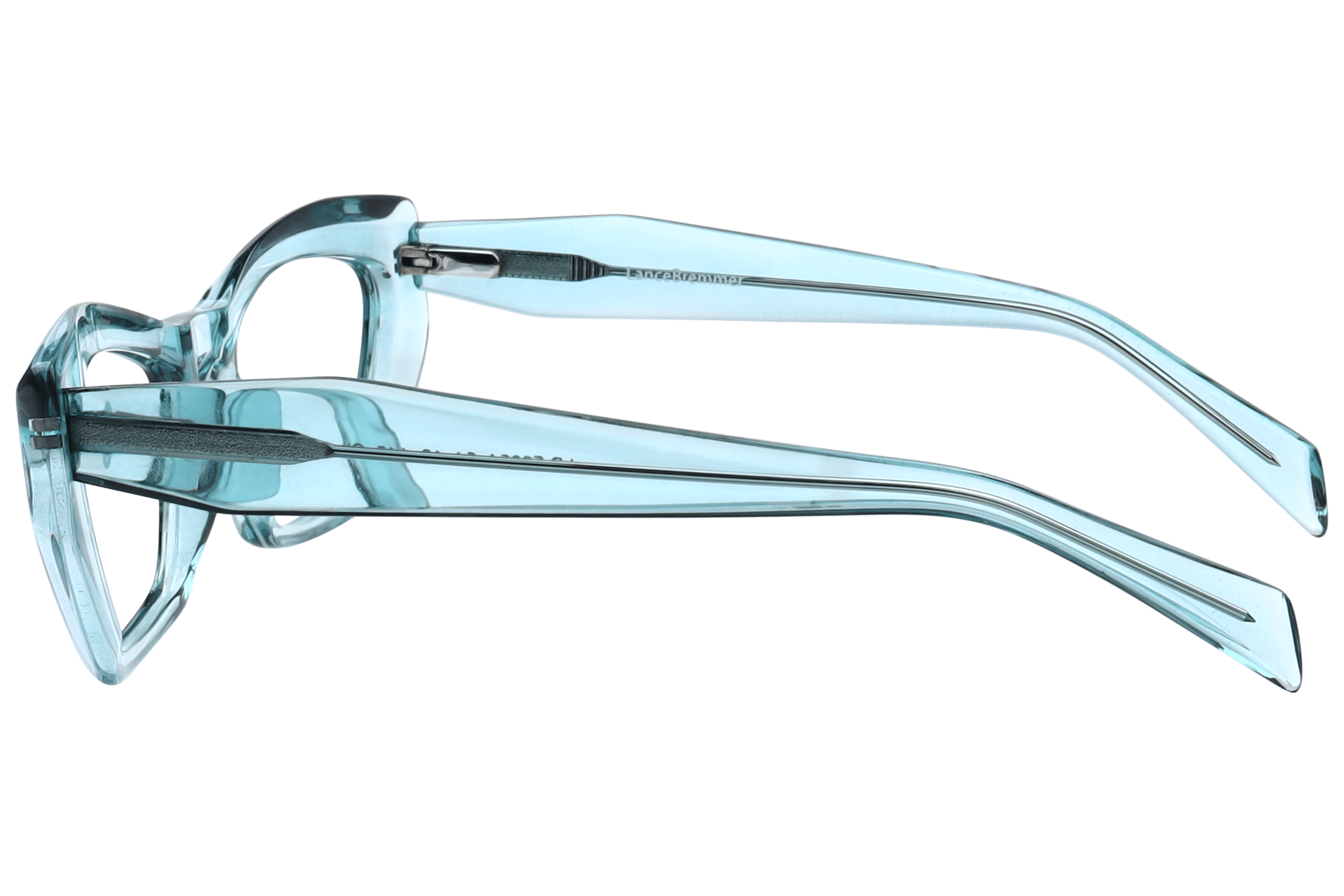 Lancebremmer F2054 Frame Transparent Green Female Full Shell Frame — Transparent Green frame — view 3