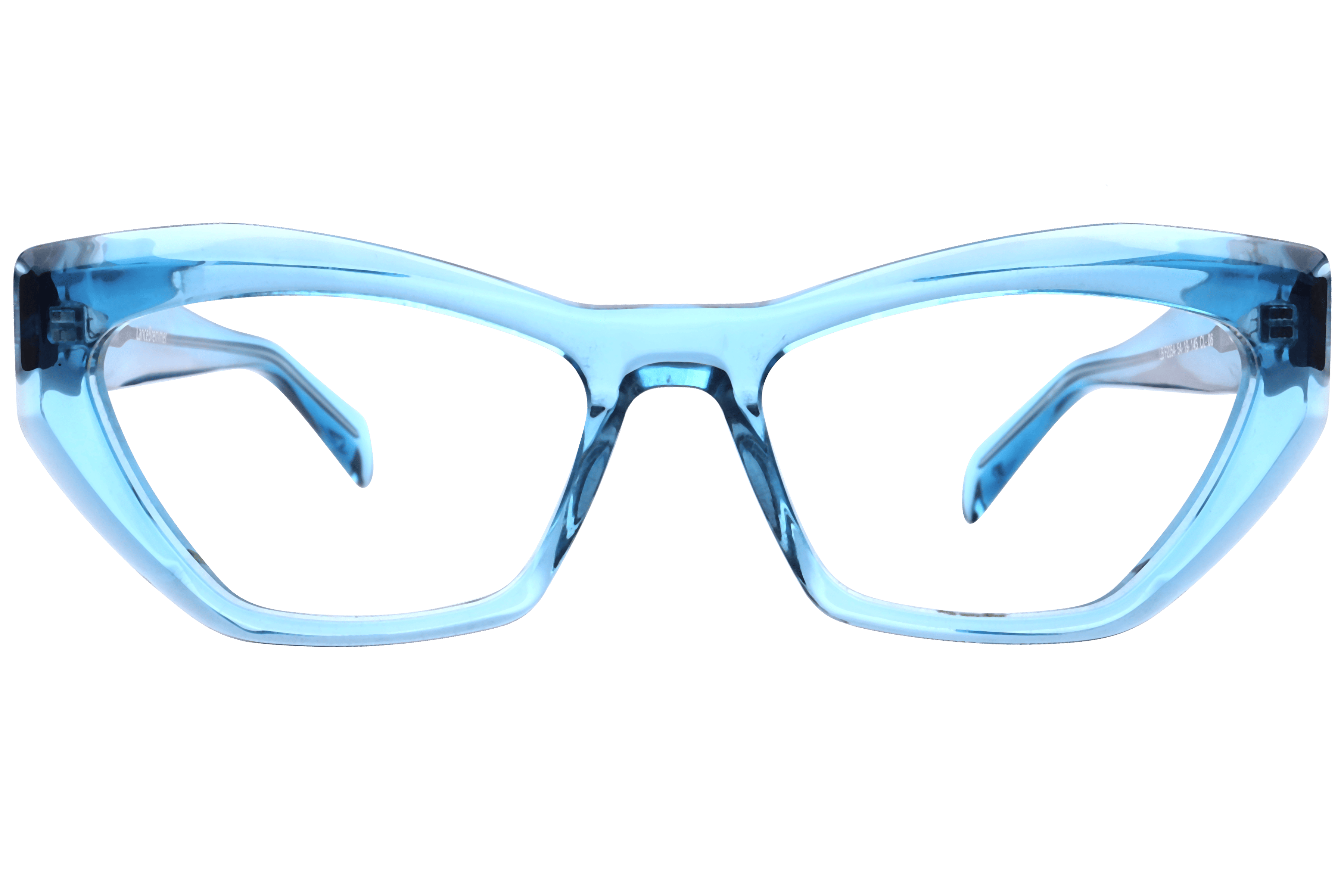 Lancebremmer F2054 Frame Transparent Blue Female Full Shell Frame — Transparent Blue frame — view 2
