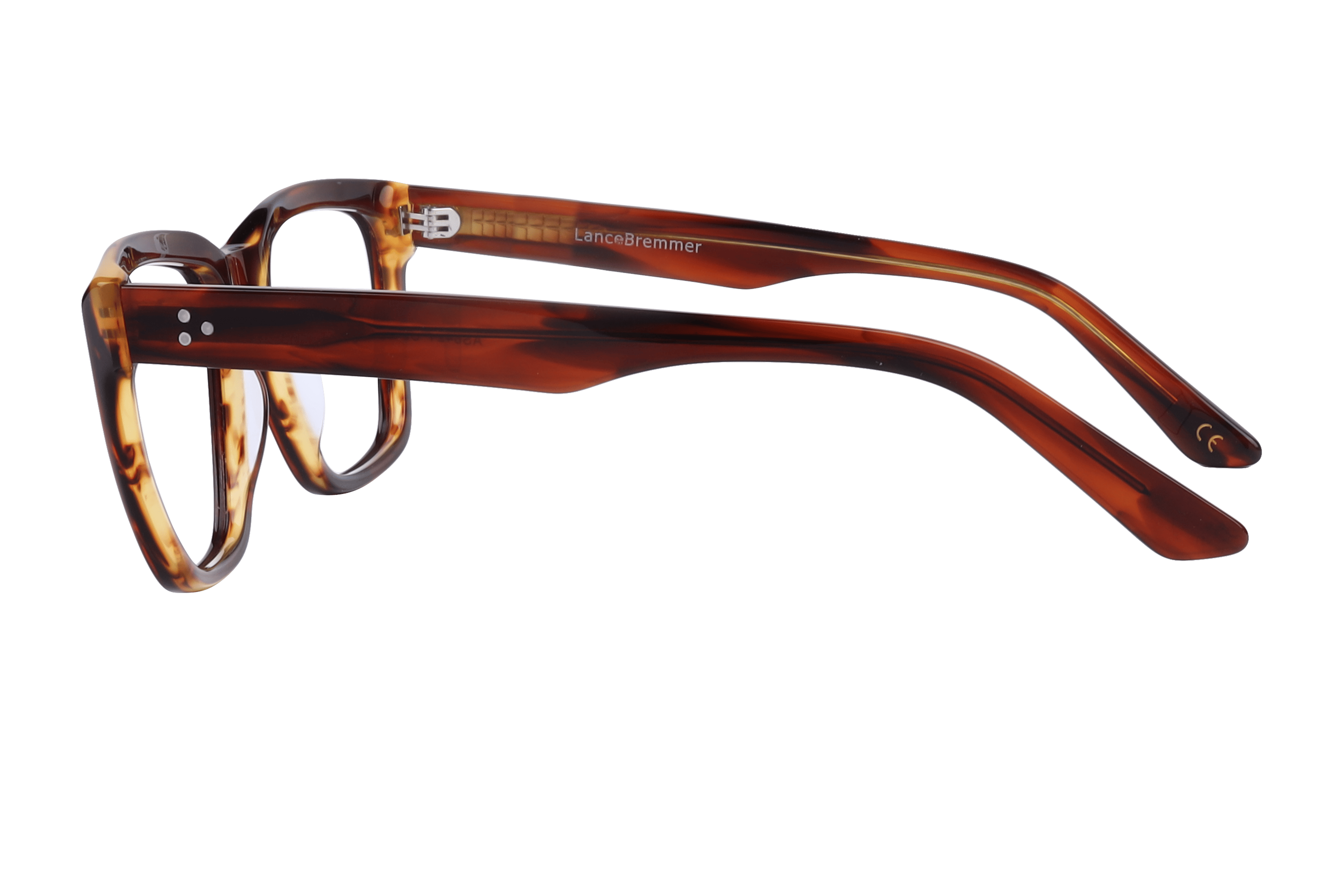 Lancebremmer AS6421 Frame Brown Male Full Shell Frame — Brown frame — view 3