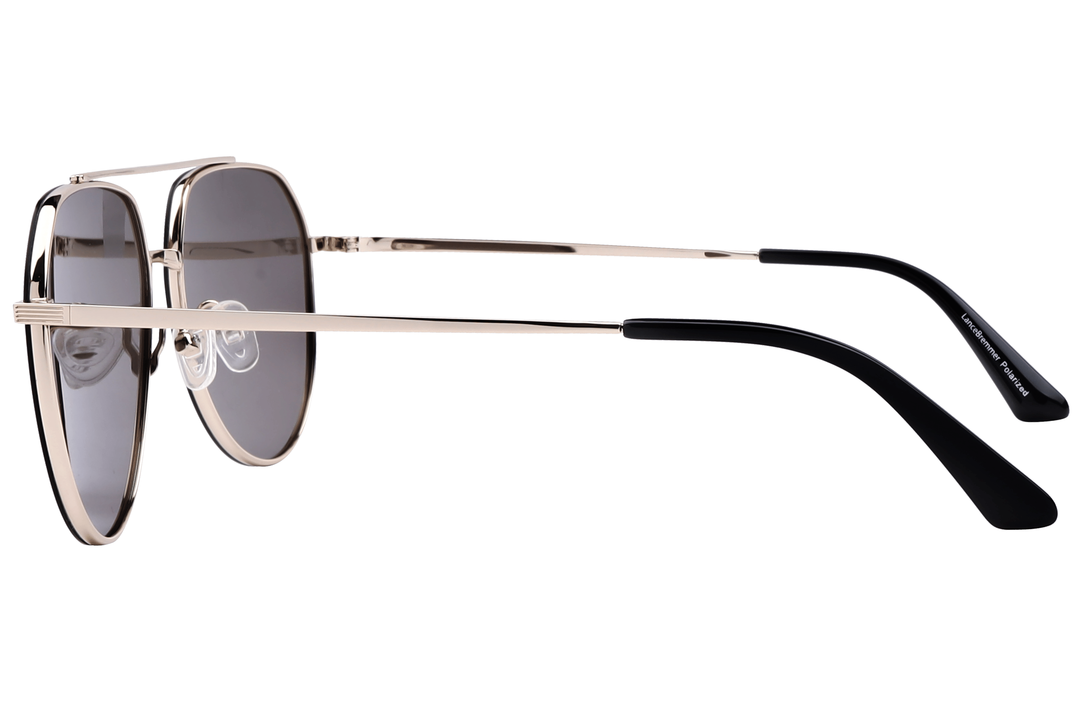 Lancebremmer TA-019 Sunglass Gold Male Full Metal Sunglass — Gold frame — view 3